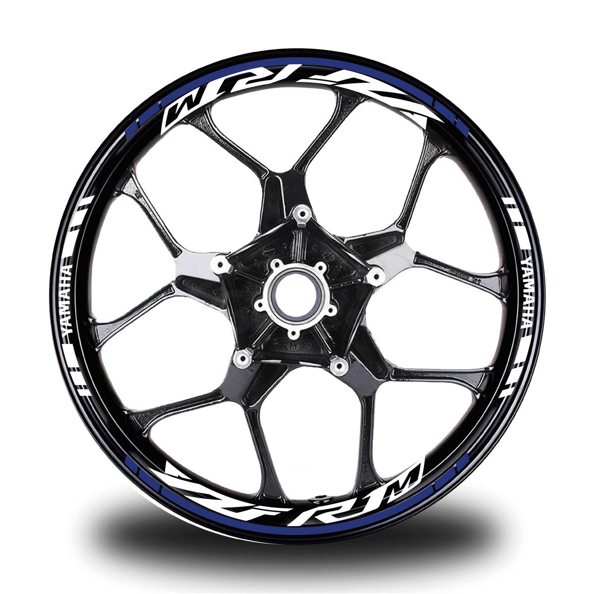 Lacivert Yamaha R1M Takım Jant Sticker Etiket 