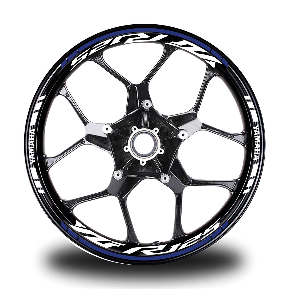 Lacivert Yamaha YZF R125 Takım Jant Sticker Etiket 