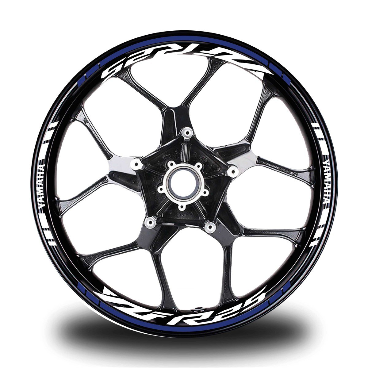 Lacivert Yamaha YZF R25 Takım Jant Sticker Etiket 