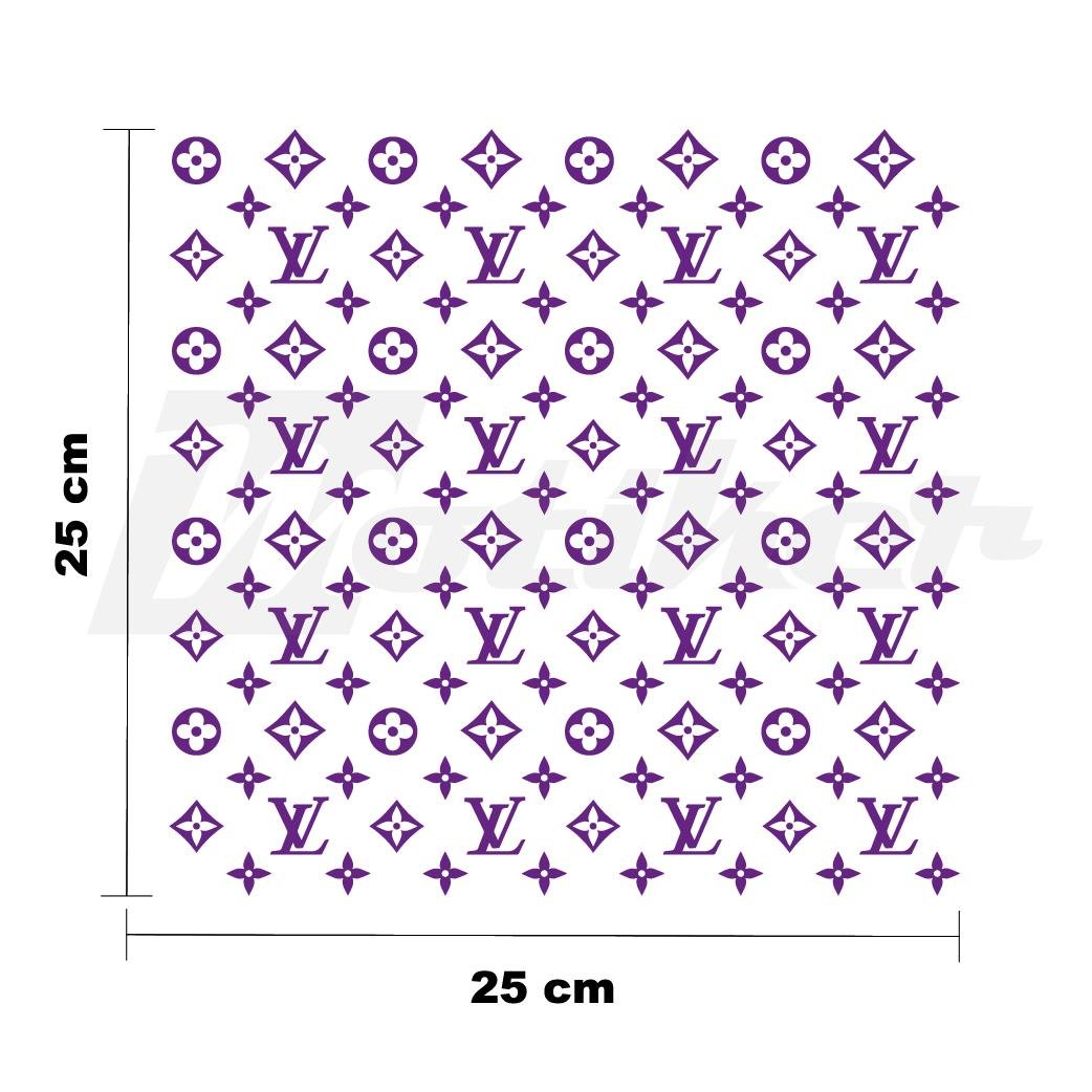 MARKALARLV 25x25cm Folyo Kesim Evrensel Desen Kaplama Mor