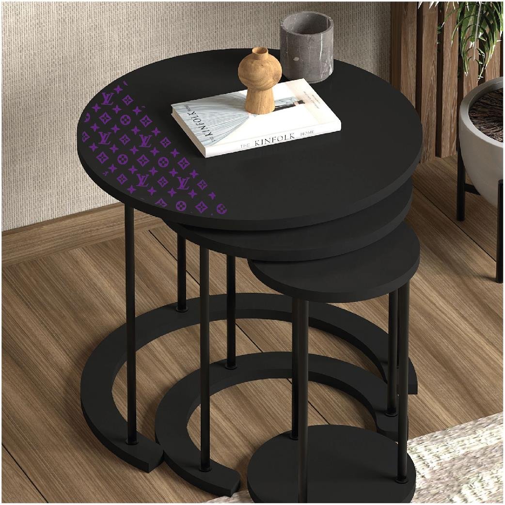 MARKALARLV 25x25cm Folyo Kesim Evrensel Desen Kaplama Mor