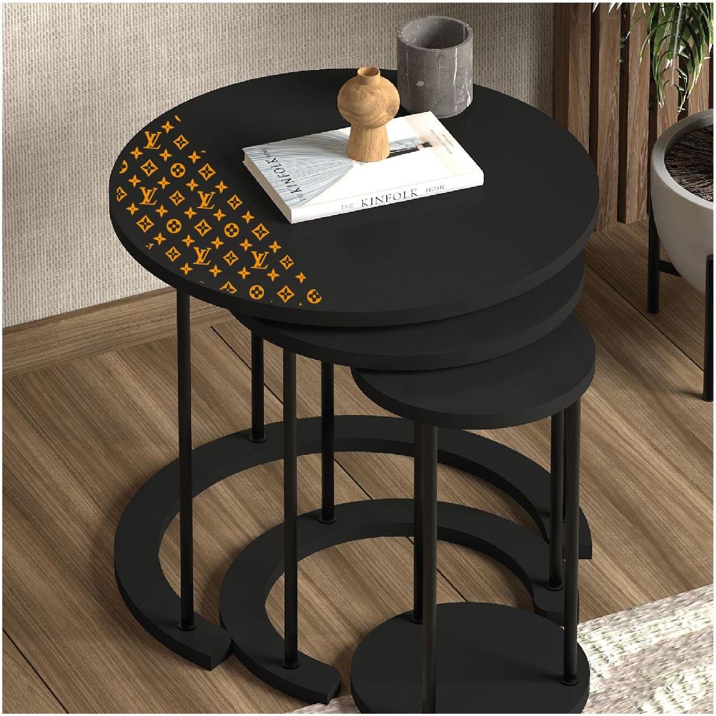 MARKALARLV 25x25cm Folyo Kesim Evrensel Desen Kaplama Turuncu