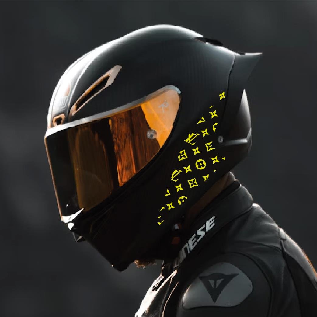 MARKALARLV 25x25cm Folyo Kesim Evrensel Desen Kaplama Neon Sarı (Yeşil)