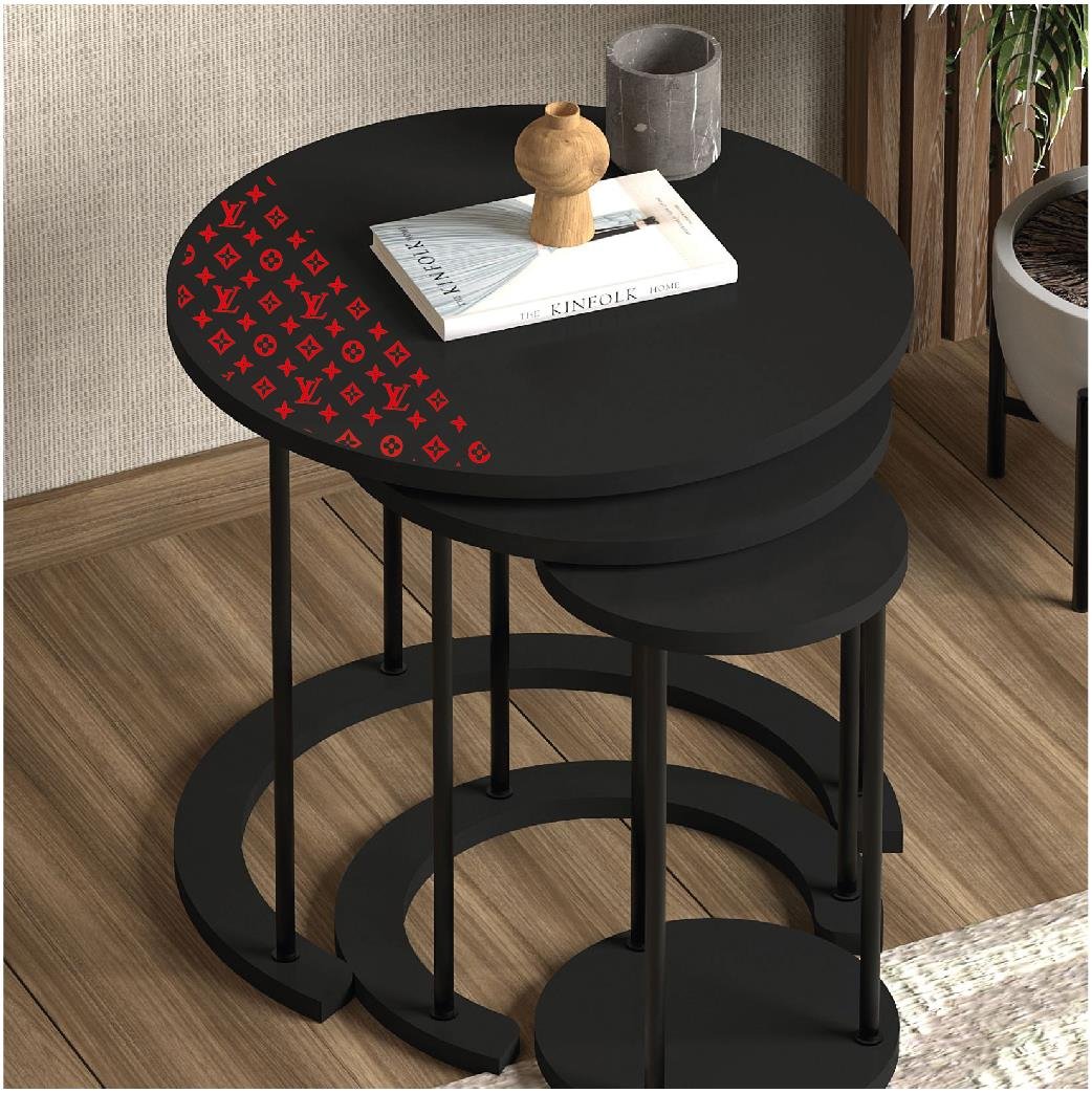 MARKALARLV 25x25cm Folyo Kesim Evrensel Desen Kaplama Kırmızı