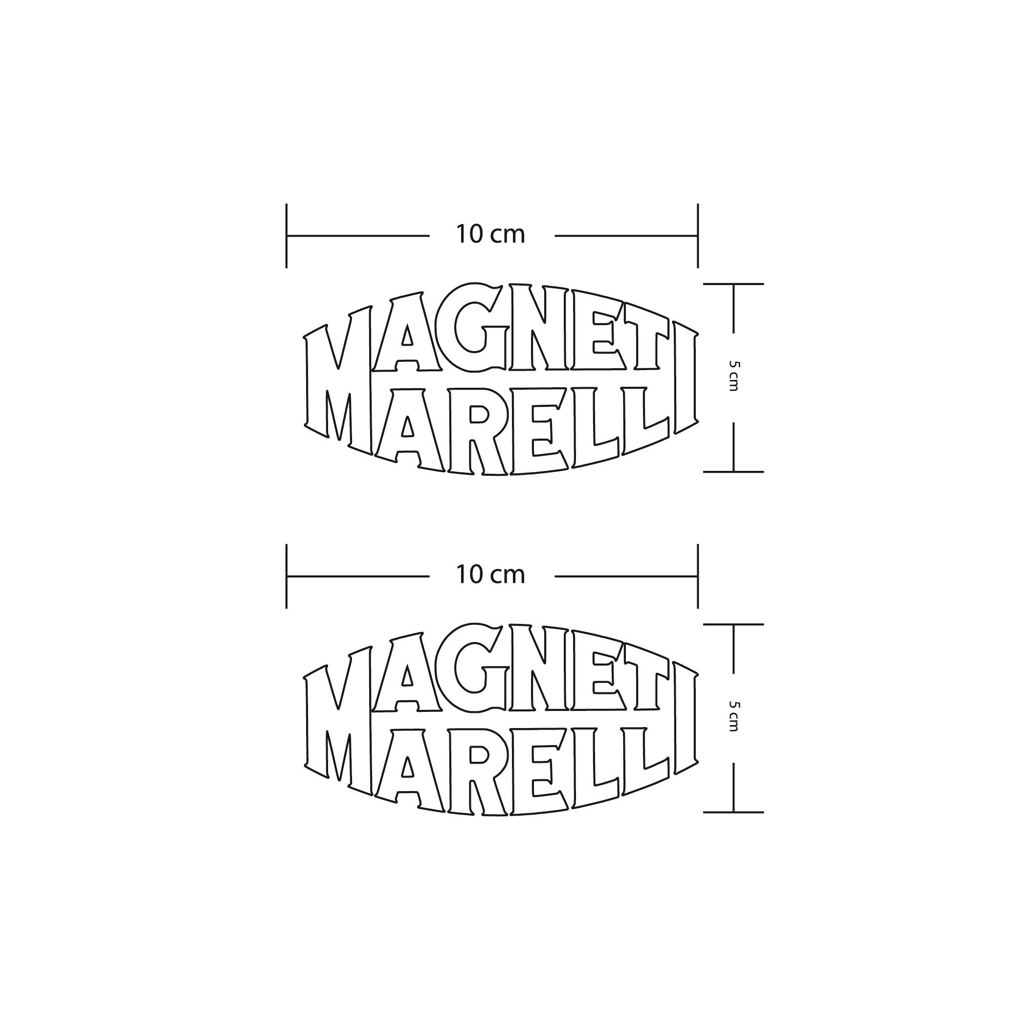 Magneti Marelli Beyaz Motosiklet Sponsor Markası Sticker Etiket Modeli
