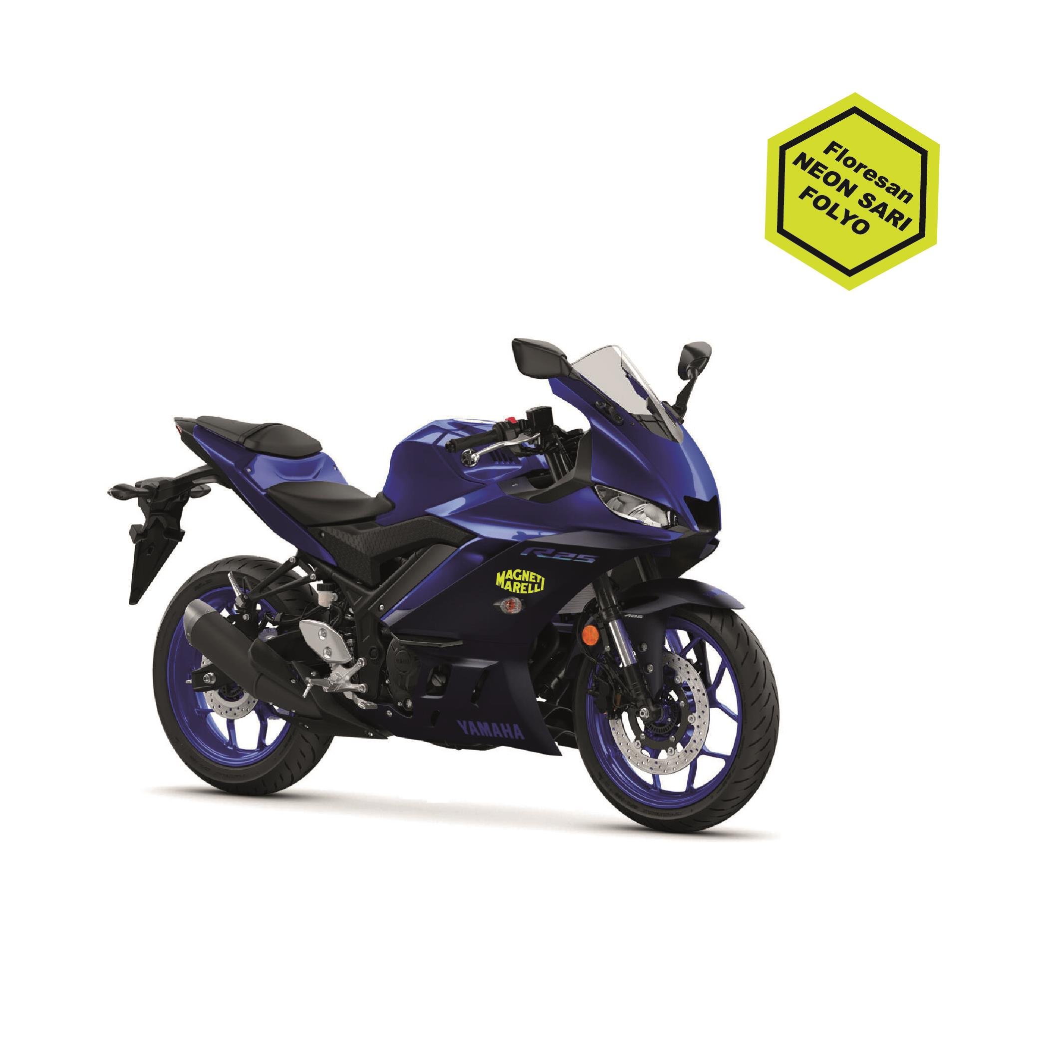 Magneti Marelli Floresan Neon Yeşil Motosiklet Sponsor Markası Sticker Etiket Modeli