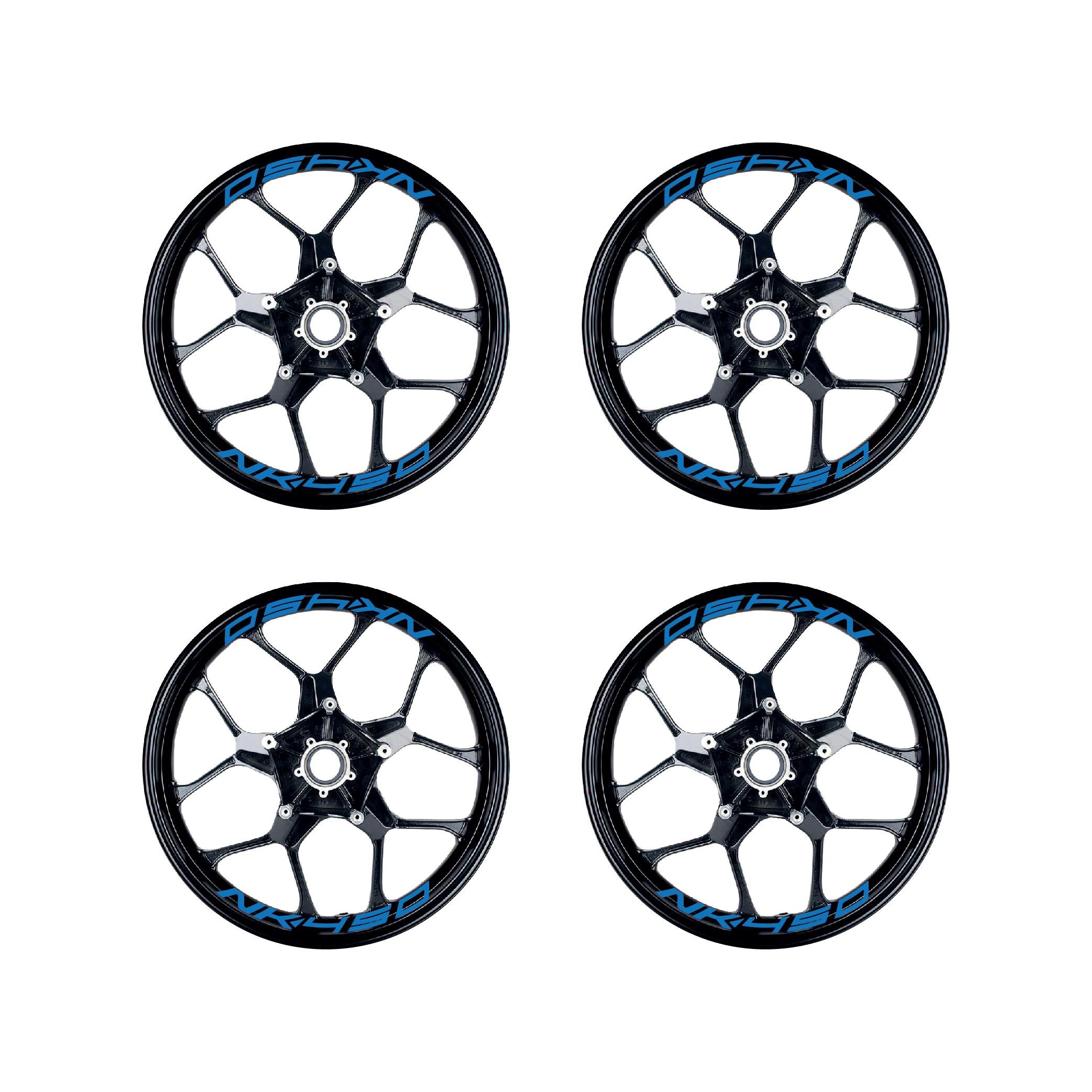 450 NKMavi CFMOTO 450NK Yazılı 8 Li Jant İçi Yazı Sticker 