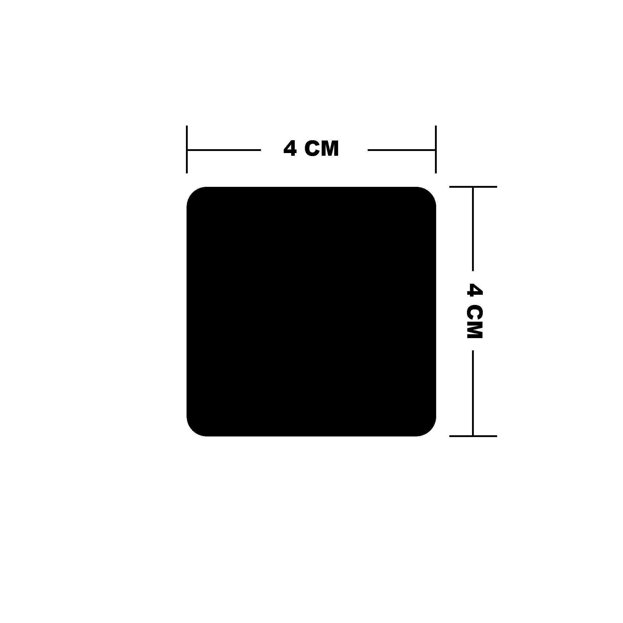 Reflective StickerMavi Reflective (Reflektif) 6'lı Kare Sticker Paketi Otomobil Motosiklet Reflektif Parlayan Sticker Etiket Modeli