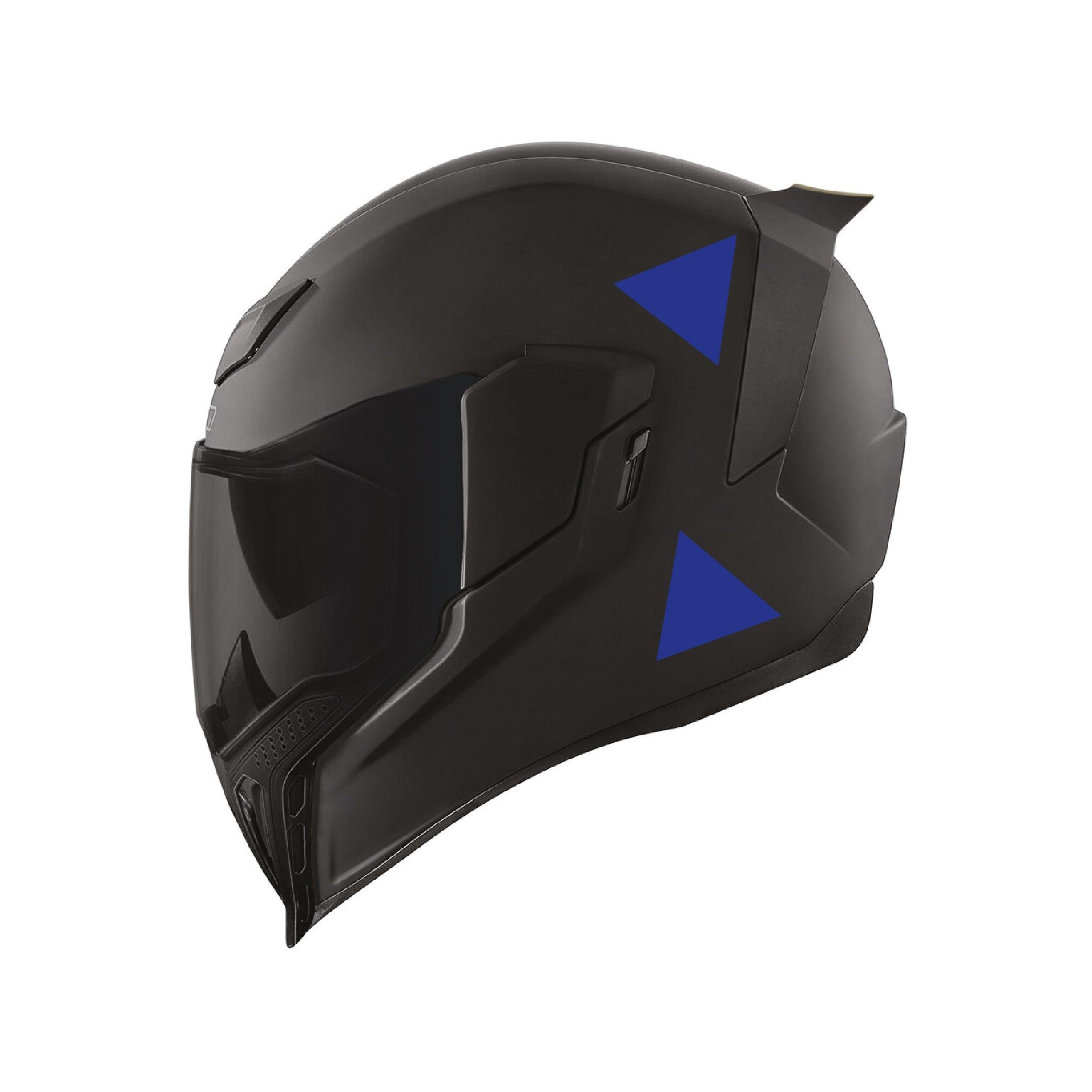 Reflective StickerMavi Reflective (Reflektif) Üçgen Sticker Paketi 9'lu Otomobil Motosiklet Reflektif Parlayan Sticker Etiket Modeli