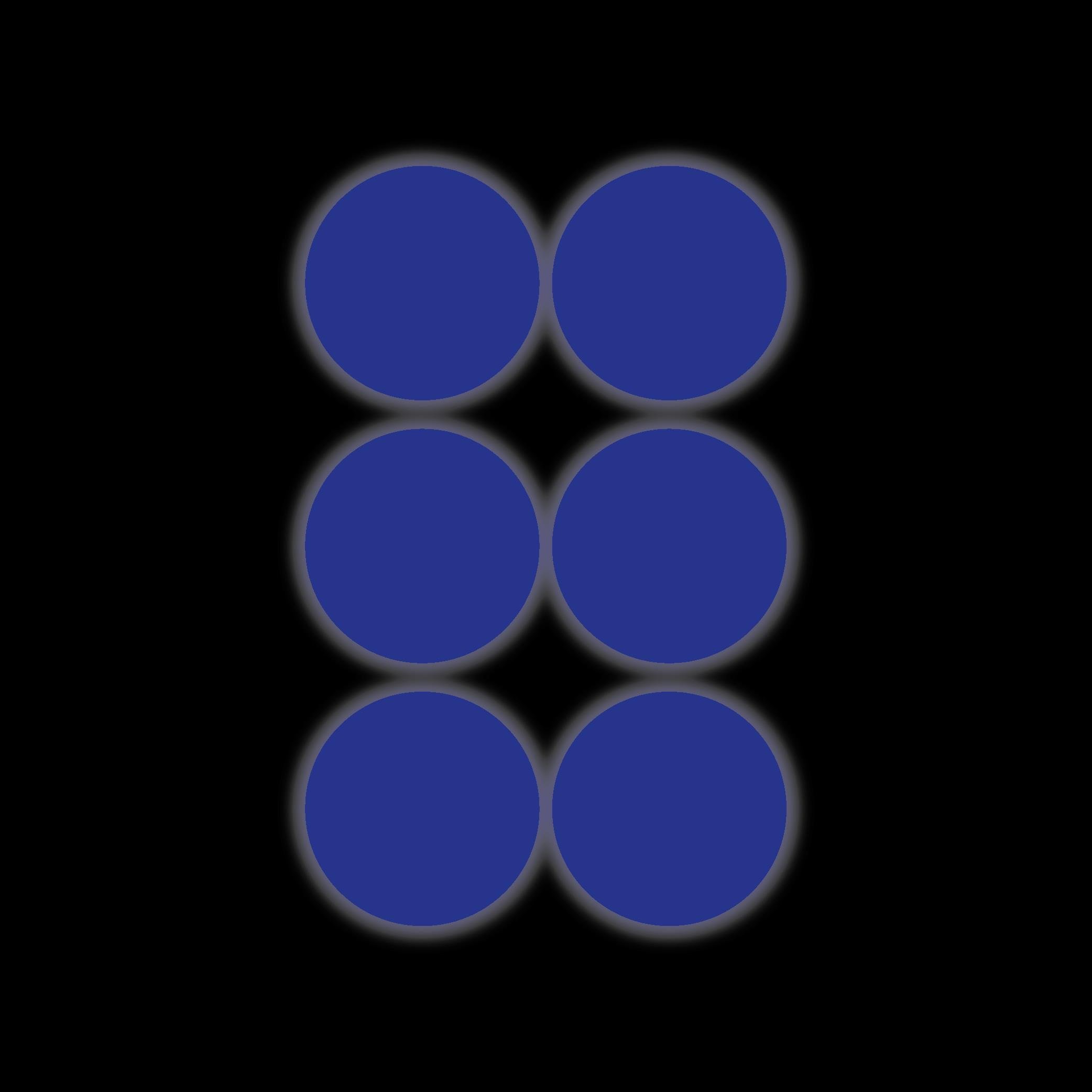 Reflective StickerMavi Reflective (Reflektif) Yuvarlak Sticker Paketi 8'li Otomobil Motosiklet Reflektif Parlayan Sticker Etiket Modeli