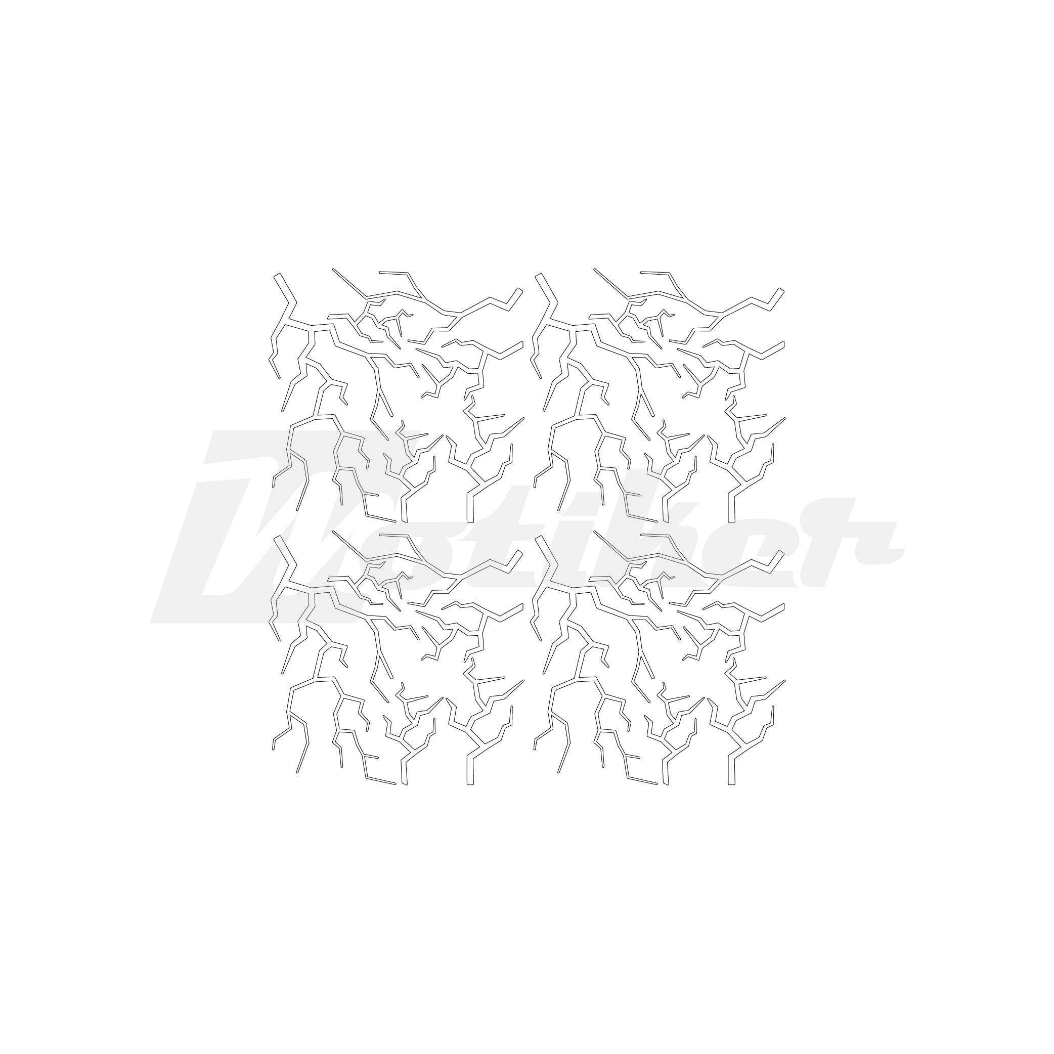 MondialMondial Drift L Orta Şase Şimşek Sticker Etiket Modeli Beyaz (24 Parça Şimşek) 