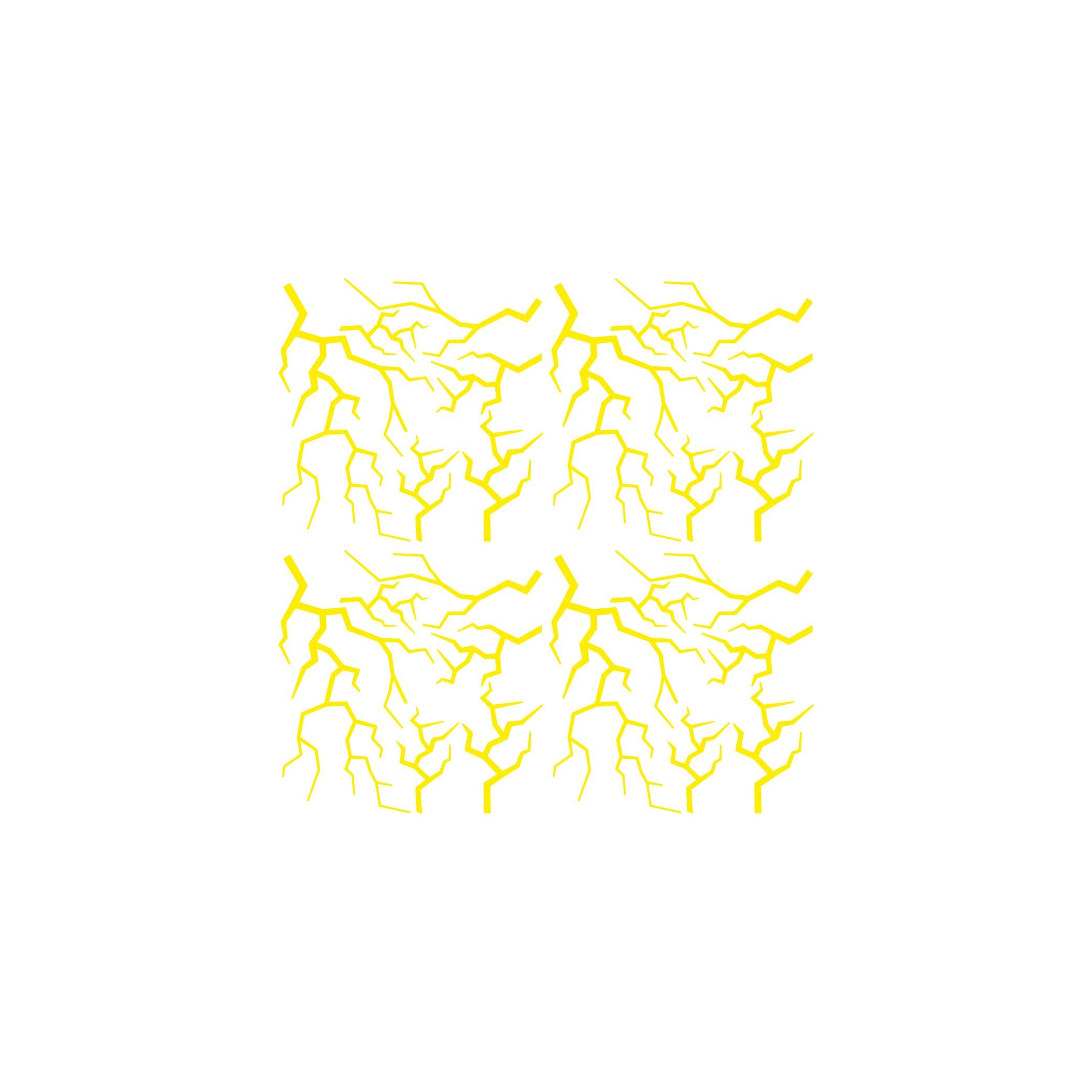 MondialMondial Drift L Orta Şase Şimşek Sticker Etiket Modeli Açık Sarı (24 Parça Şimşek) 