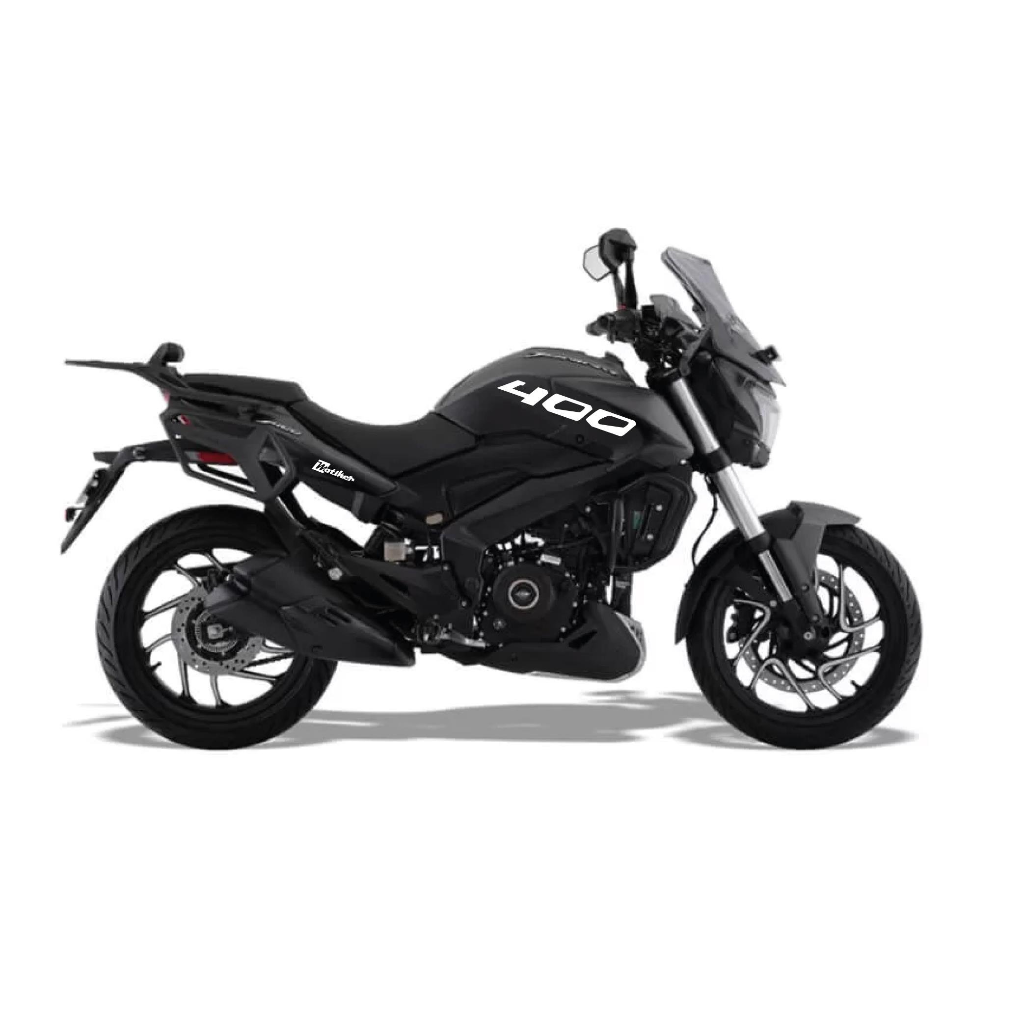 DOMINAR 400Motiker Bajaj Dominar Beyaz 400 Yazı Sticker Etiket Modeli