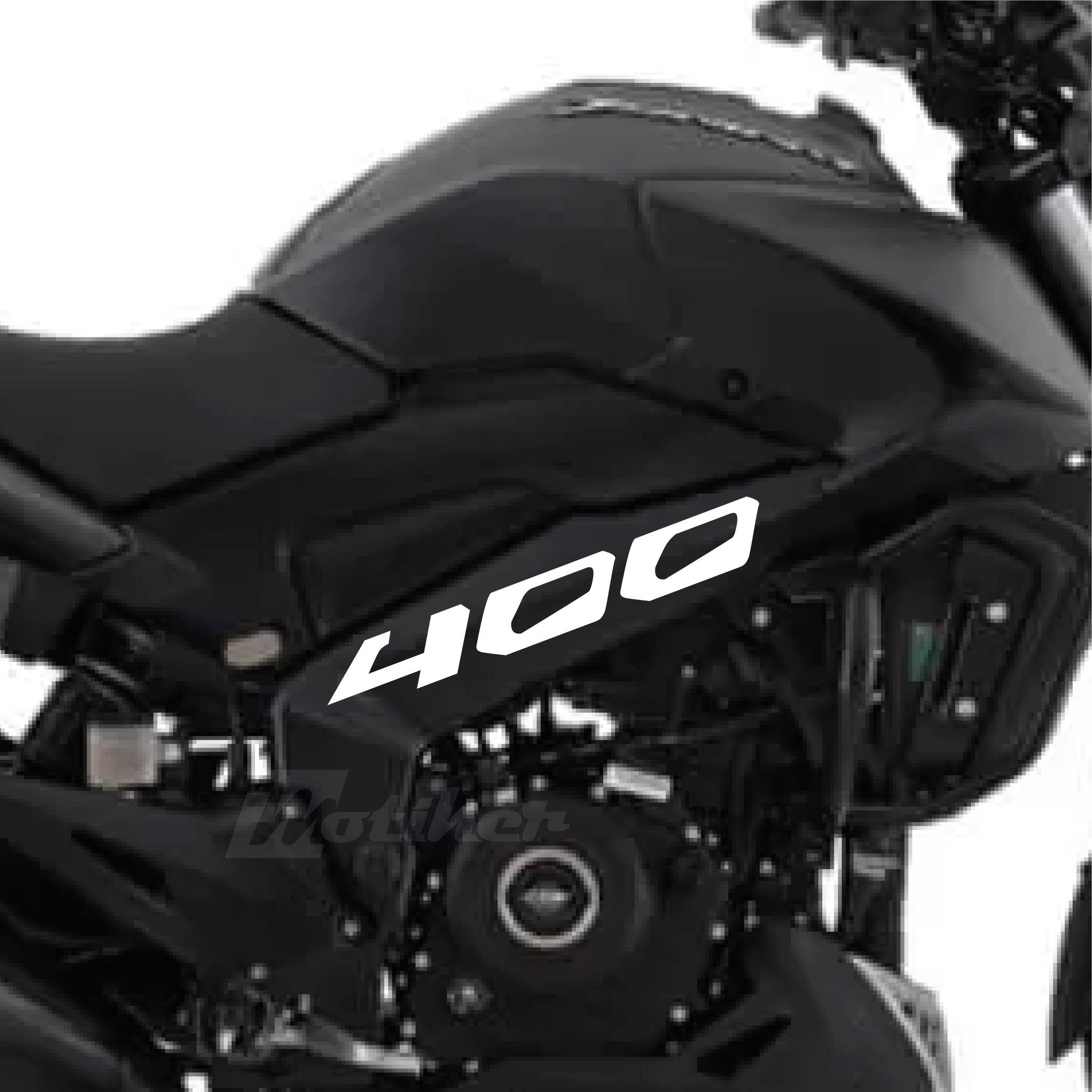 DOMINAR 400Motiker Bajaj Dominar Beyaz 400 Yazı Sticker Etiket Modeli