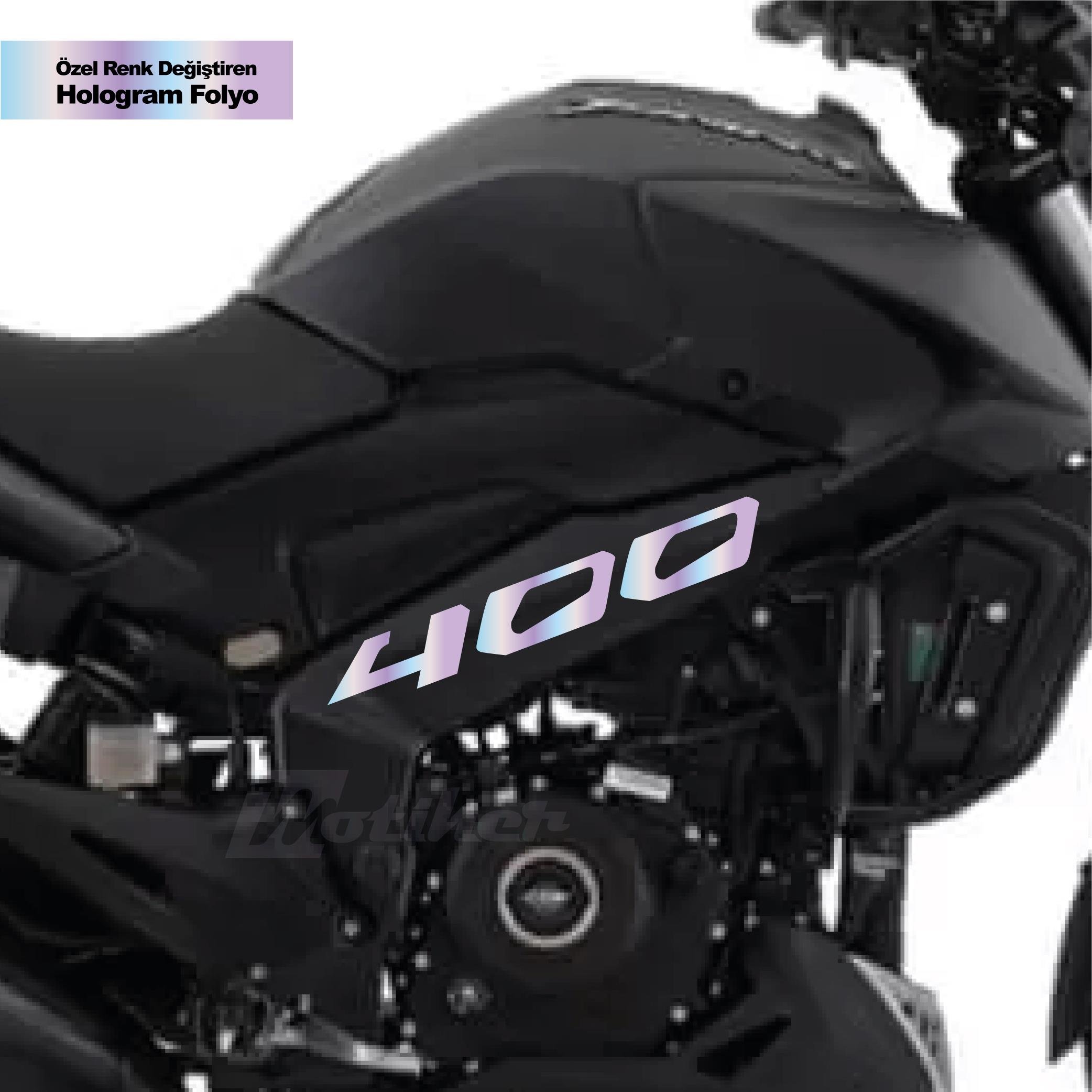 DOMINAR 400Motiker Bajaj Dominar Hologram 400 Yazı Sticker Etiket Modeli