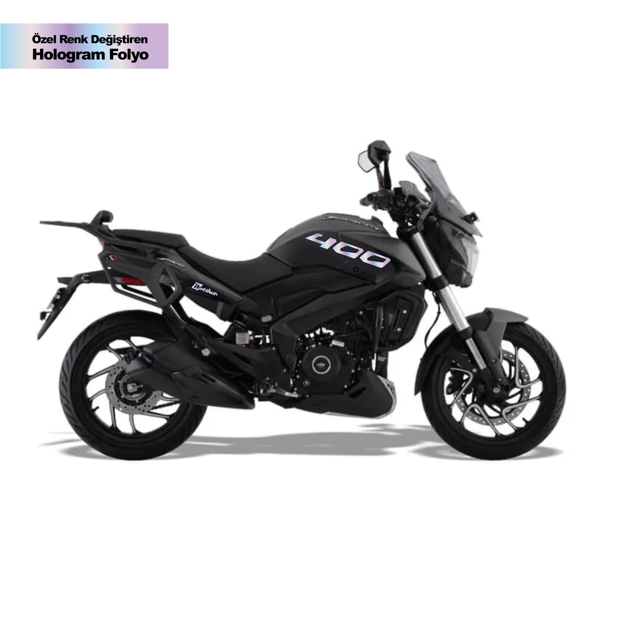 DOMINAR 400Motiker Bajaj Dominar Hologram 400 Yazı Sticker Etiket Modeli