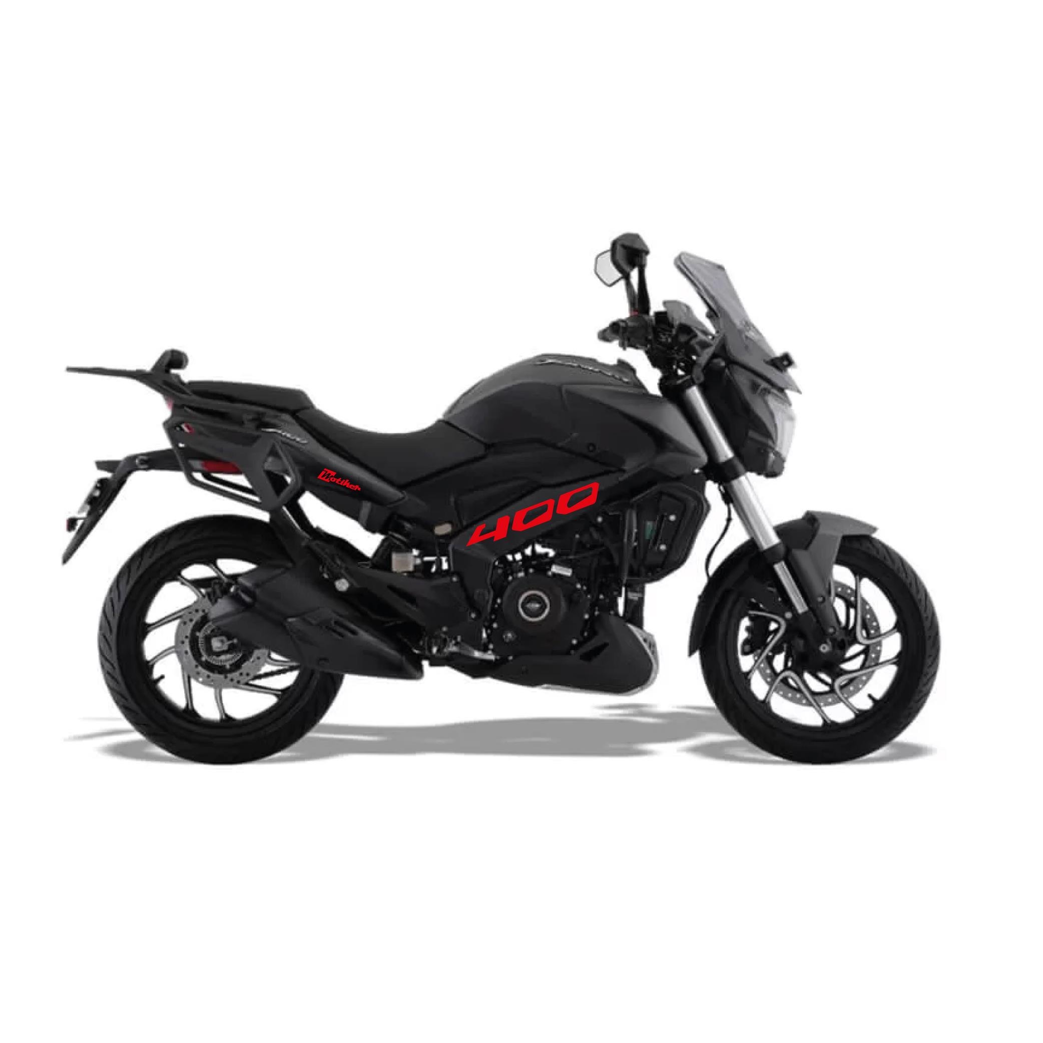 DOMINAR 400Motiker Bajaj Dominar Kırmızı 400 Yazı Sticker Etiket Modeli