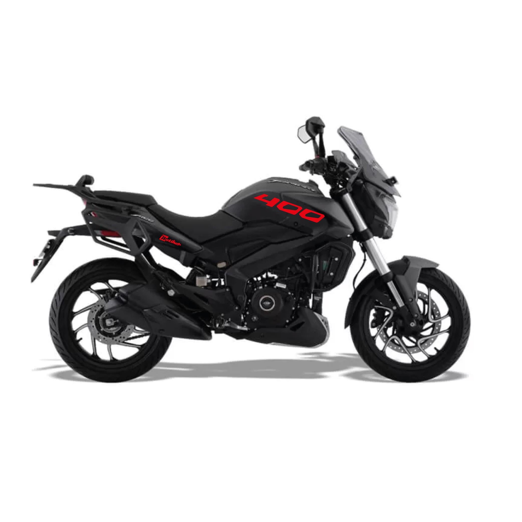 DOMINAR 400Motiker Bajaj Dominar Kırmızı 400 Yazı Sticker Etiket Modeli