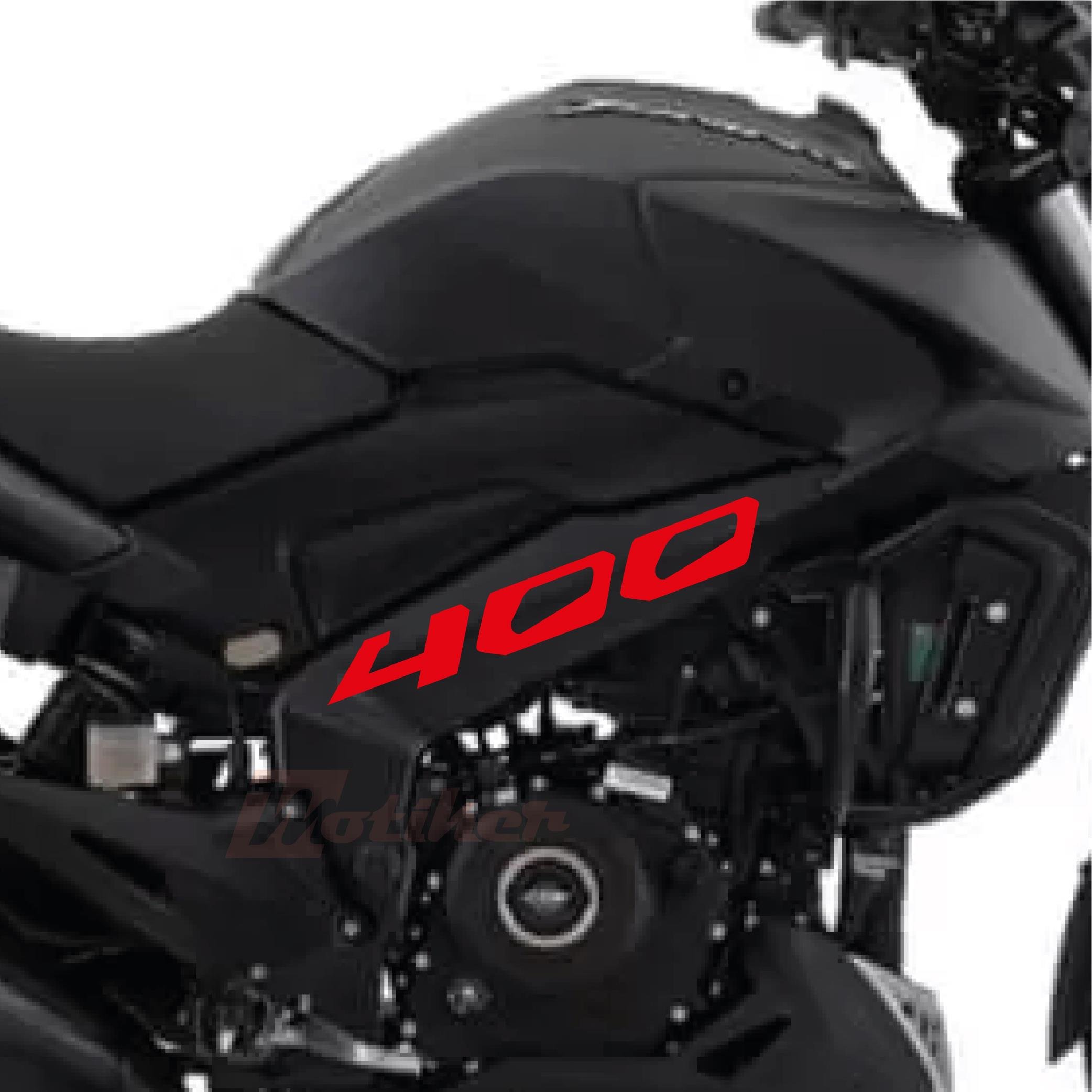 DOMINAR 400Motiker Bajaj Dominar Kırmızı 400 Yazı Sticker Etiket Modeli