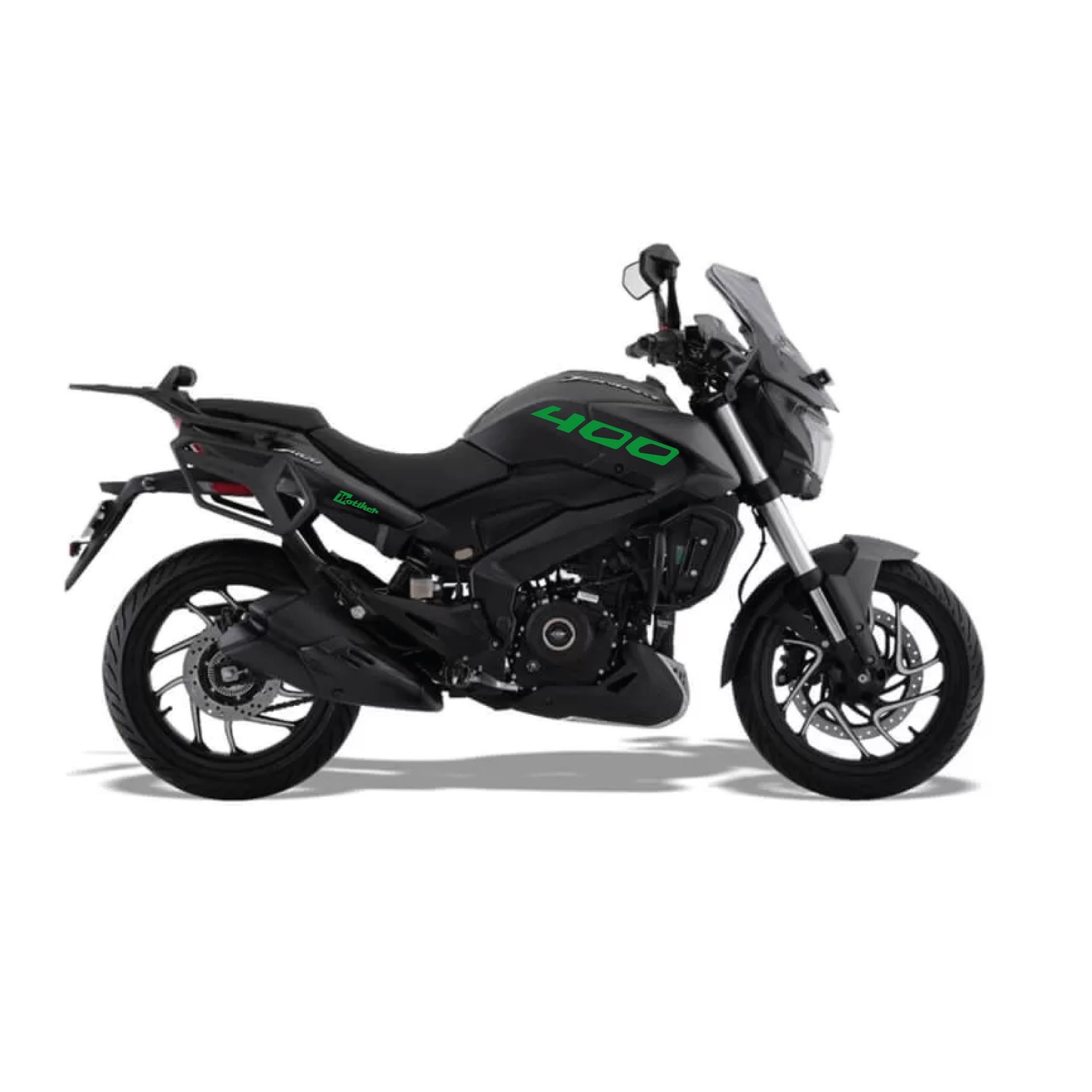DOMINAR 400Motiker Bajaj Dominar Yeşil 400 Yazı Sticker Etiket Modeli