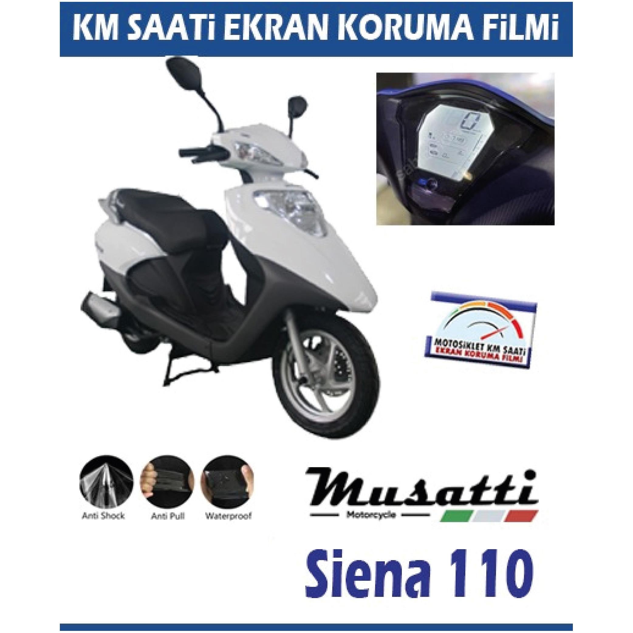 DiğerMusatti Siena 110 Motosiklet Ekran Km Koruyucu