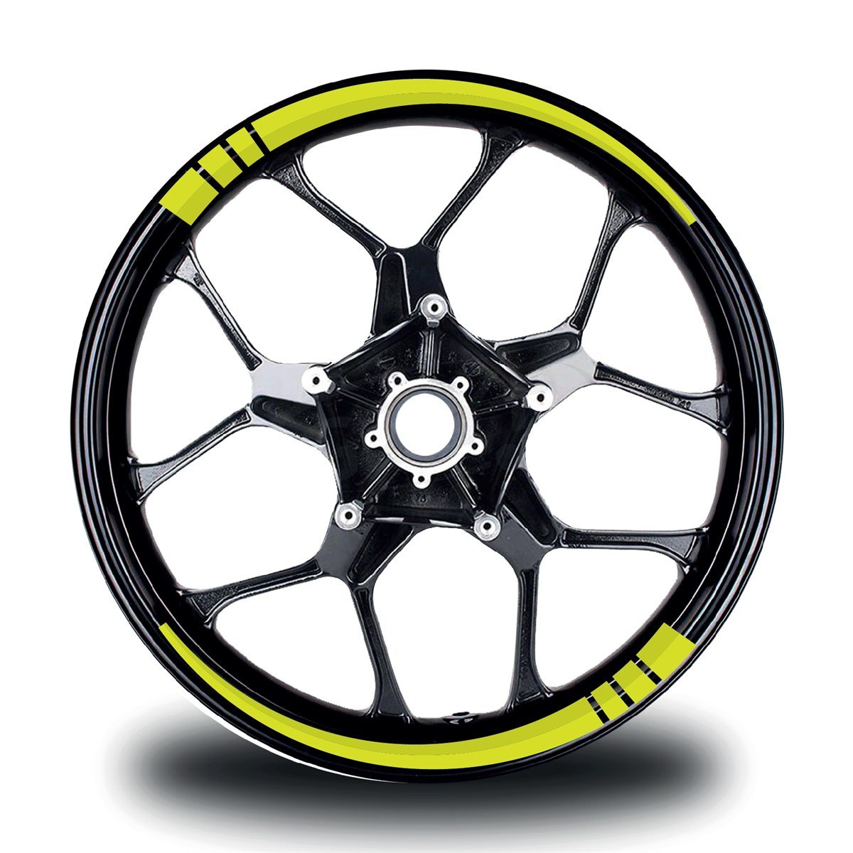 Neon Renk İç Dış Jant Sticker Etiket Modeli  