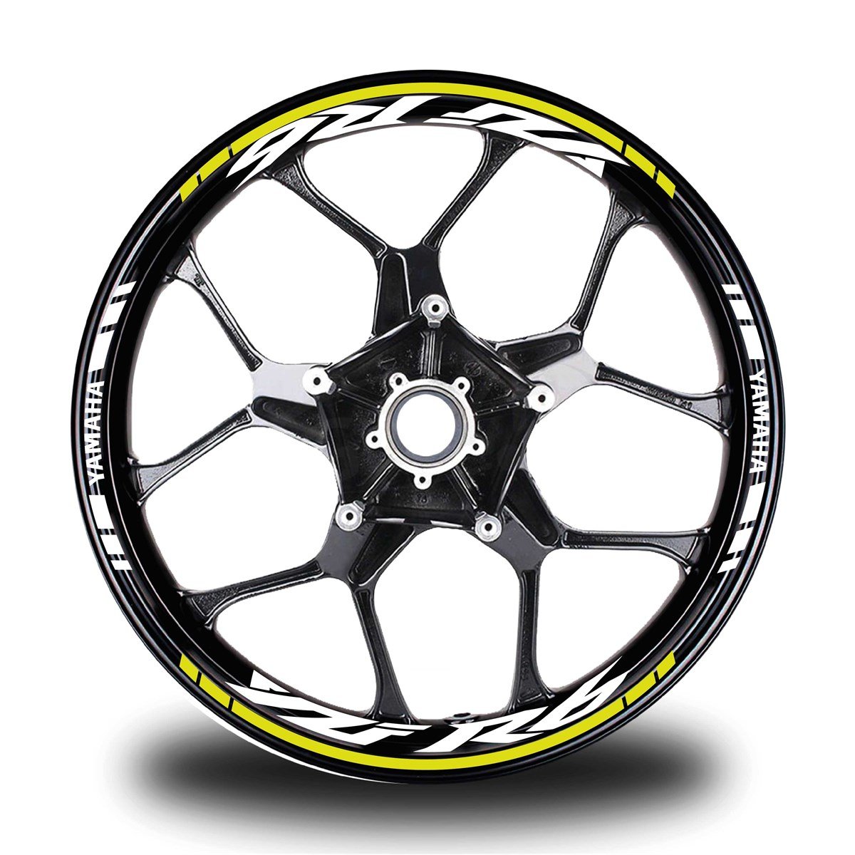 Neon Sarı Yamaha R6 Takım Jant Sticker Etiket