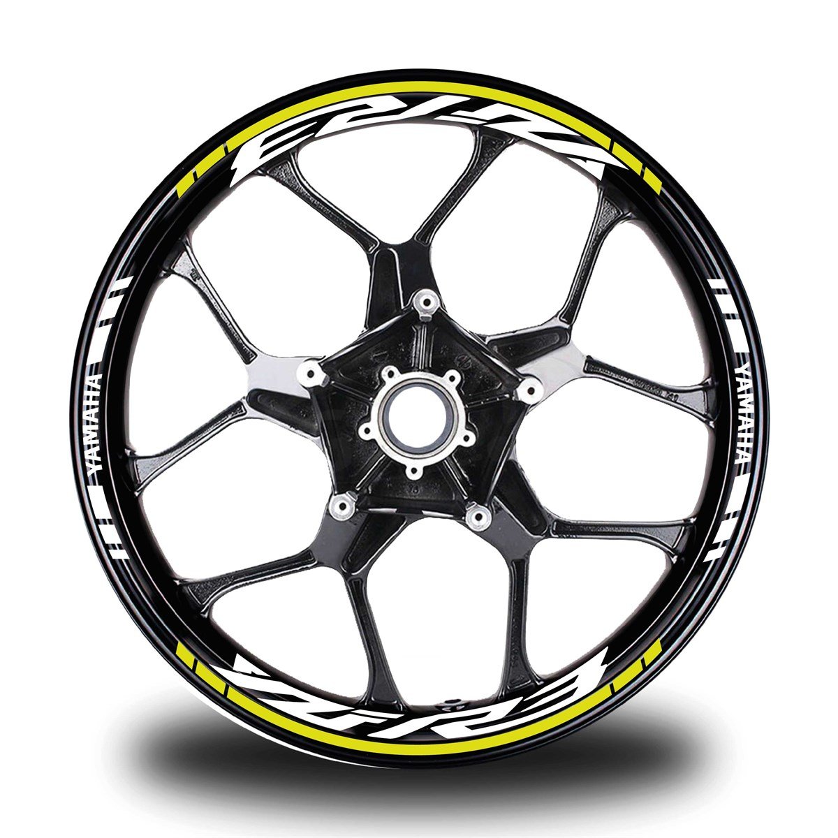 Neon Sarı Yamaha YZF R3 Takım Jant Sticker Etiket 