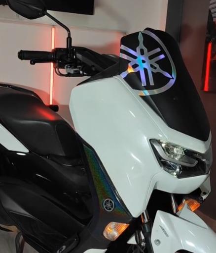 MotosikletNMax 125 - 155 Ön Cam Hologram Yamaha Logo Sticker Etiket Modeli