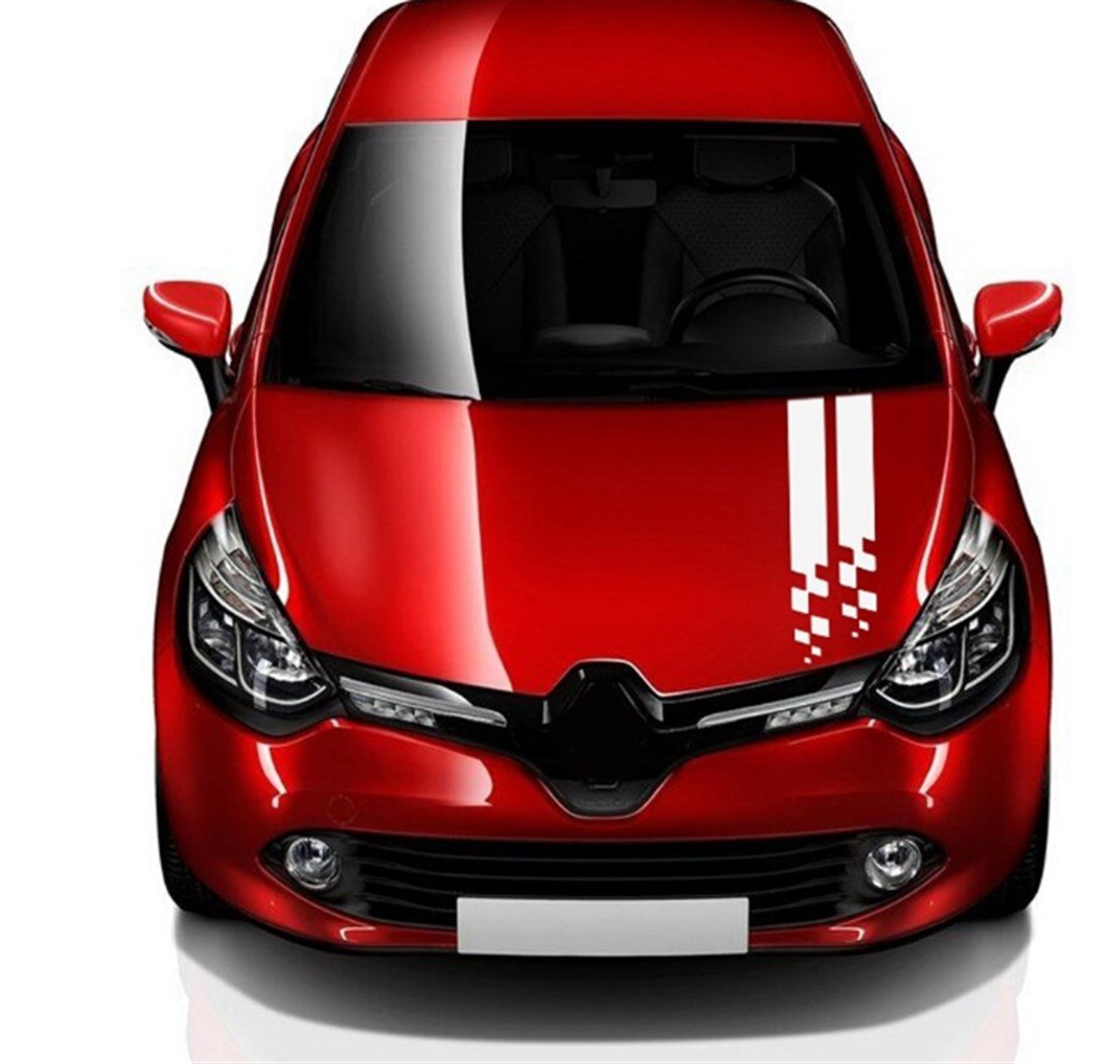 Ön Kaput Şerit Çizgi Sticker Etiket Modeli