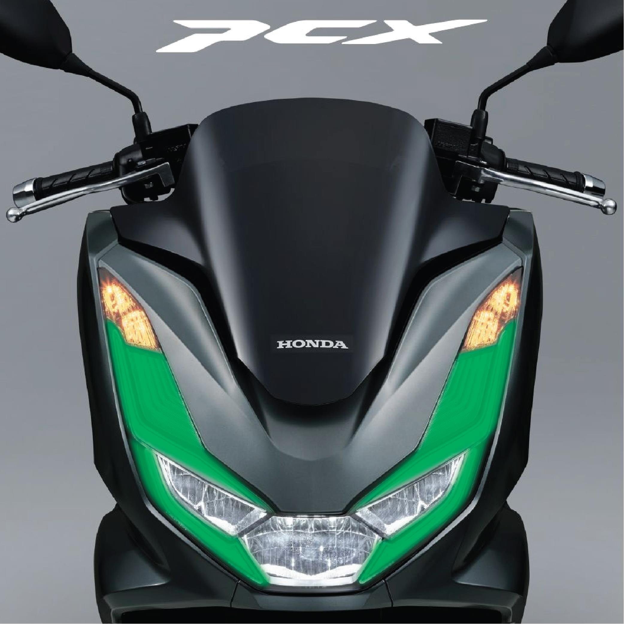 PCXPCX Ön Far Kaşı Far Filmi Sticker Etiket Modeli 2021-2024 Uyumlu Sinyal Kesikli Yeşil Renk