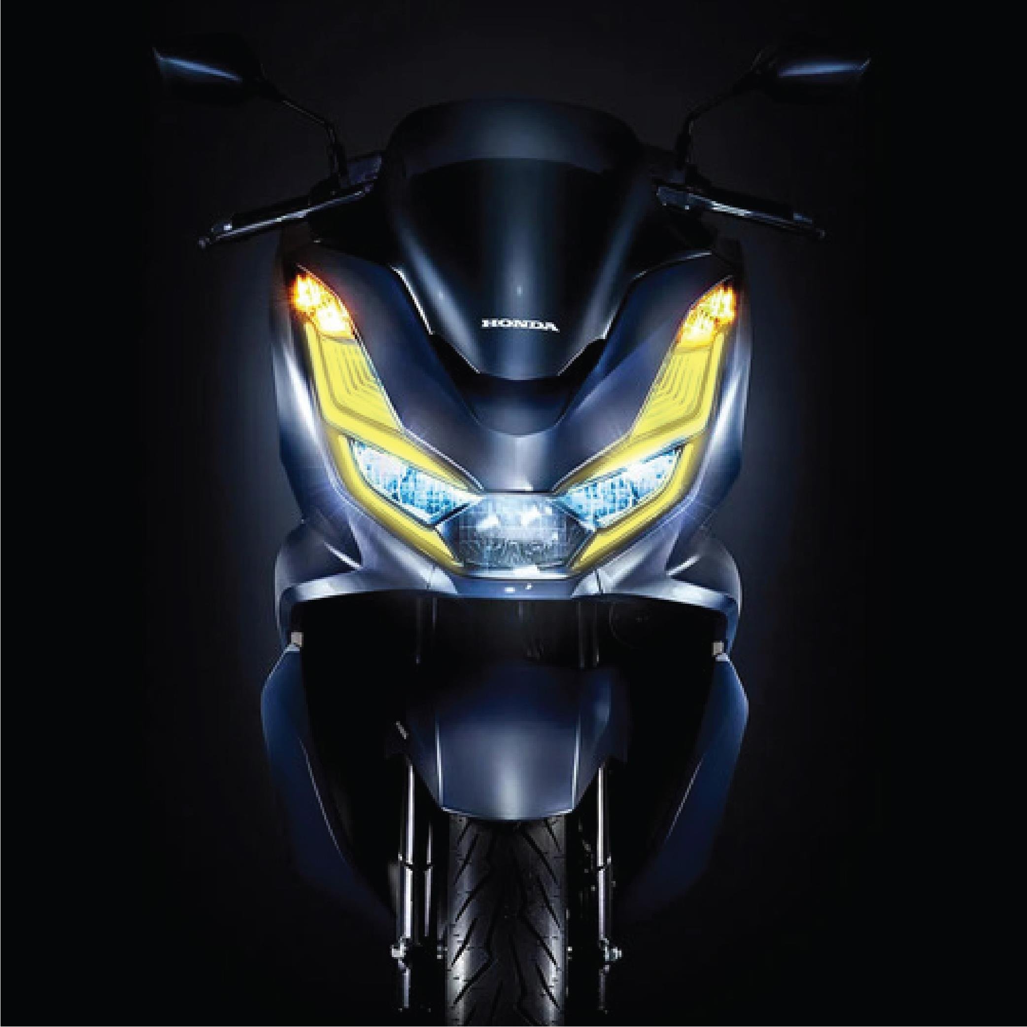 PCXPCX Ön Far Kaşı Far Filmi Sticker Etiket Modeli 2021-2024 Uyumlu Sinyal Kesikli Sarı Renk