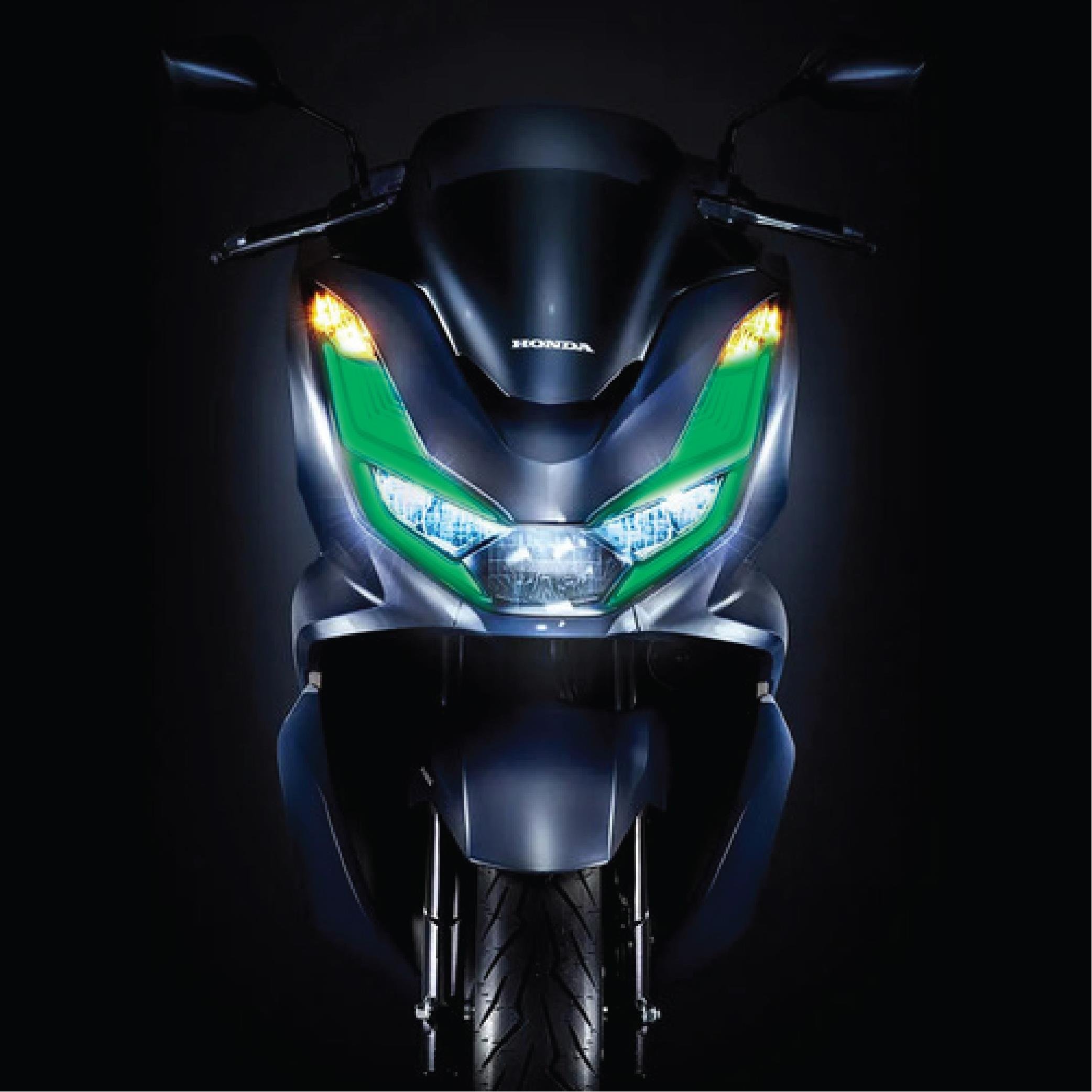 PCXPCX Ön Far Kaşı Far Filmi Sticker Etiket Modeli 2021-2024 Uyumlu Sinyal Kesikli Yeşil Renk