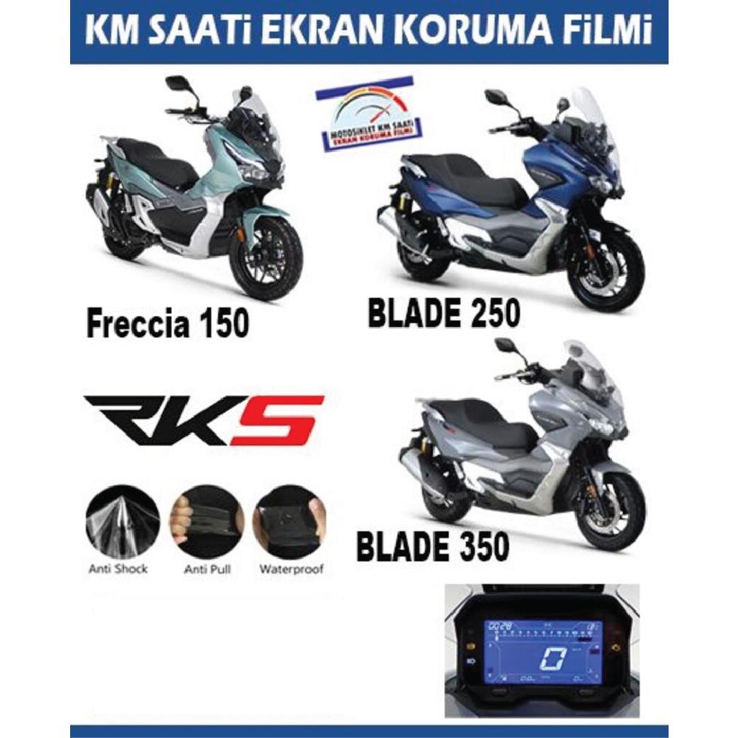 Ekran KorumasıRKS Blade 250/350 Freccia 125/150 Motosiklet Ekran Km Koruyucu