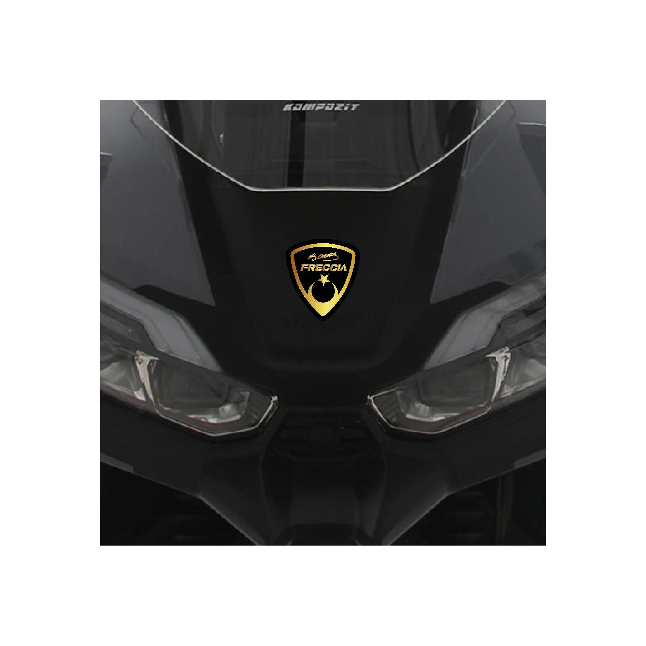 RKS Freccia Ön Cam Siperlik Damla Sticker Etiket Modeli Gold