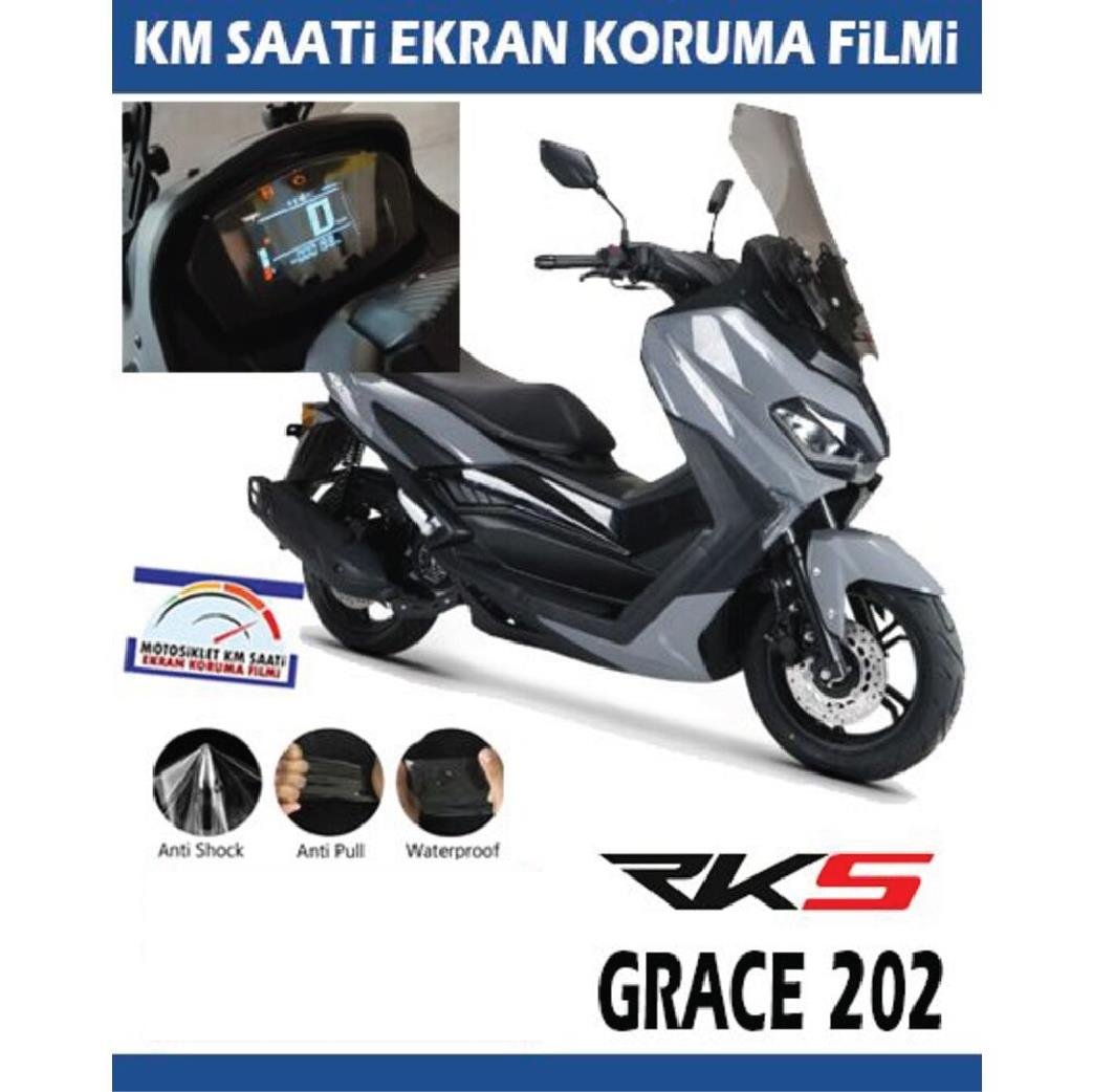 Ekran KorumasıRKS GRACE 202 Motosiklet Ekran Km Koruyucu