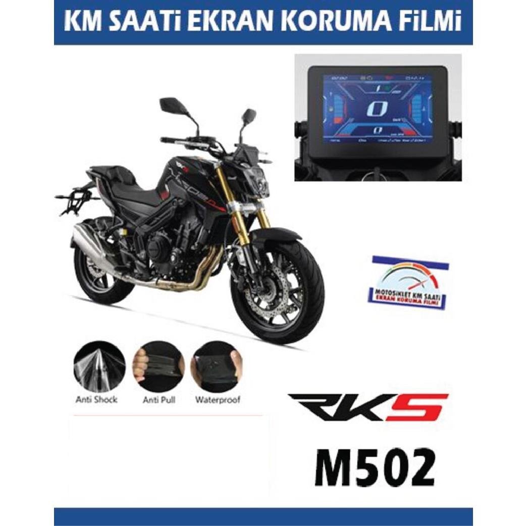 Ekran KorumasıRKS M502 Motosiklet Ekran Km Koruyucu