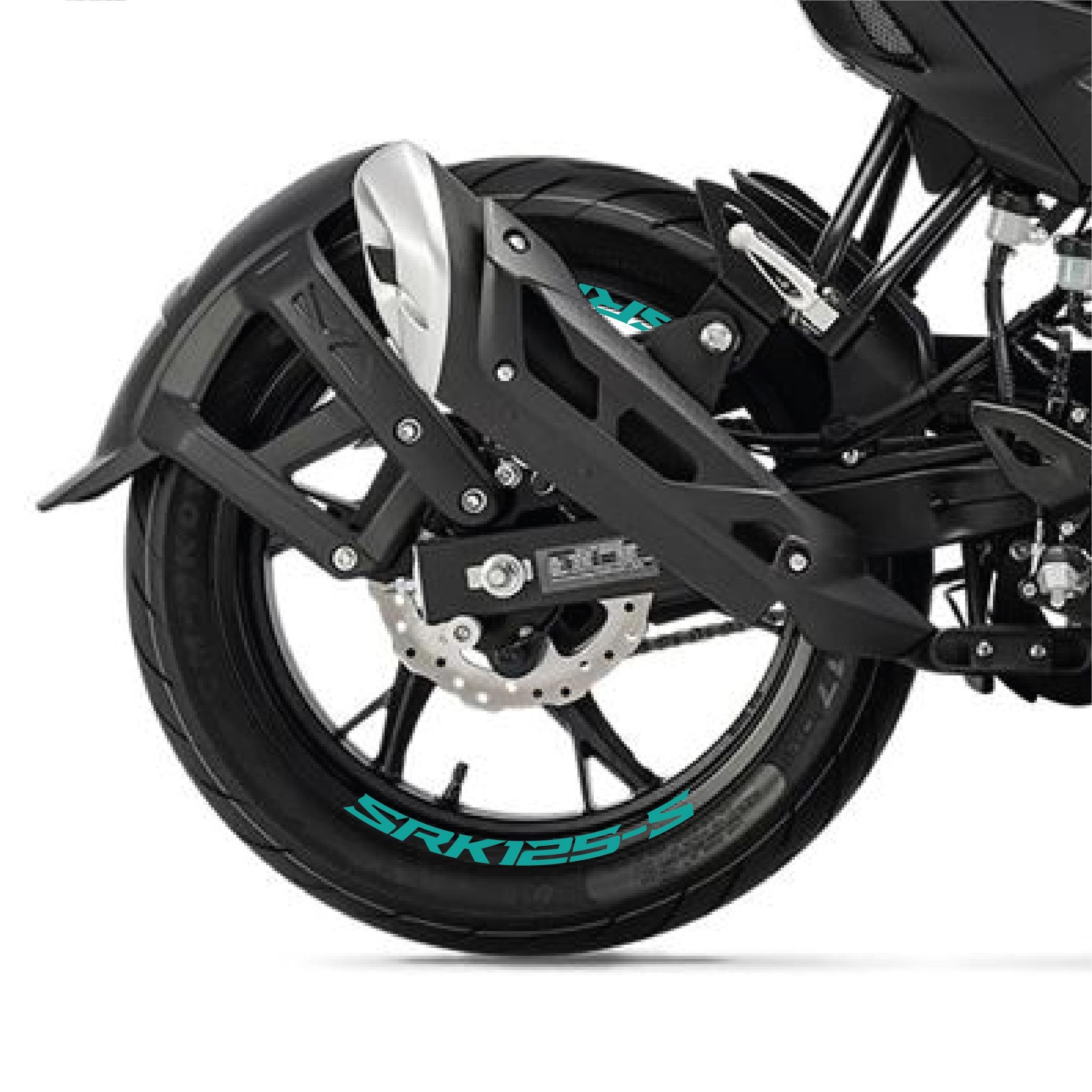 RKSRKS (QJ MOTOR) SRK 125-S Motosiklet Jant İçi Sticker Etiket Modeli Turkuaz
