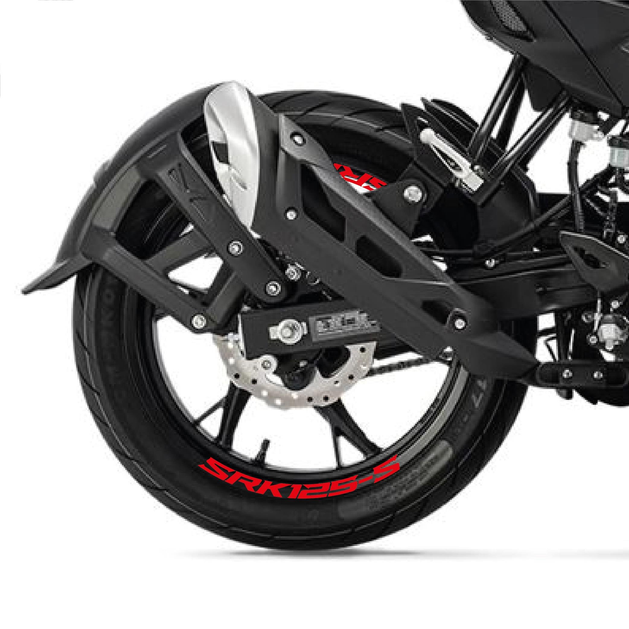 RKSRKS (QJ MOTOR) SRK 125-S Motosiklet Jant İçi Sticker Etiket Modeli Kırmızı