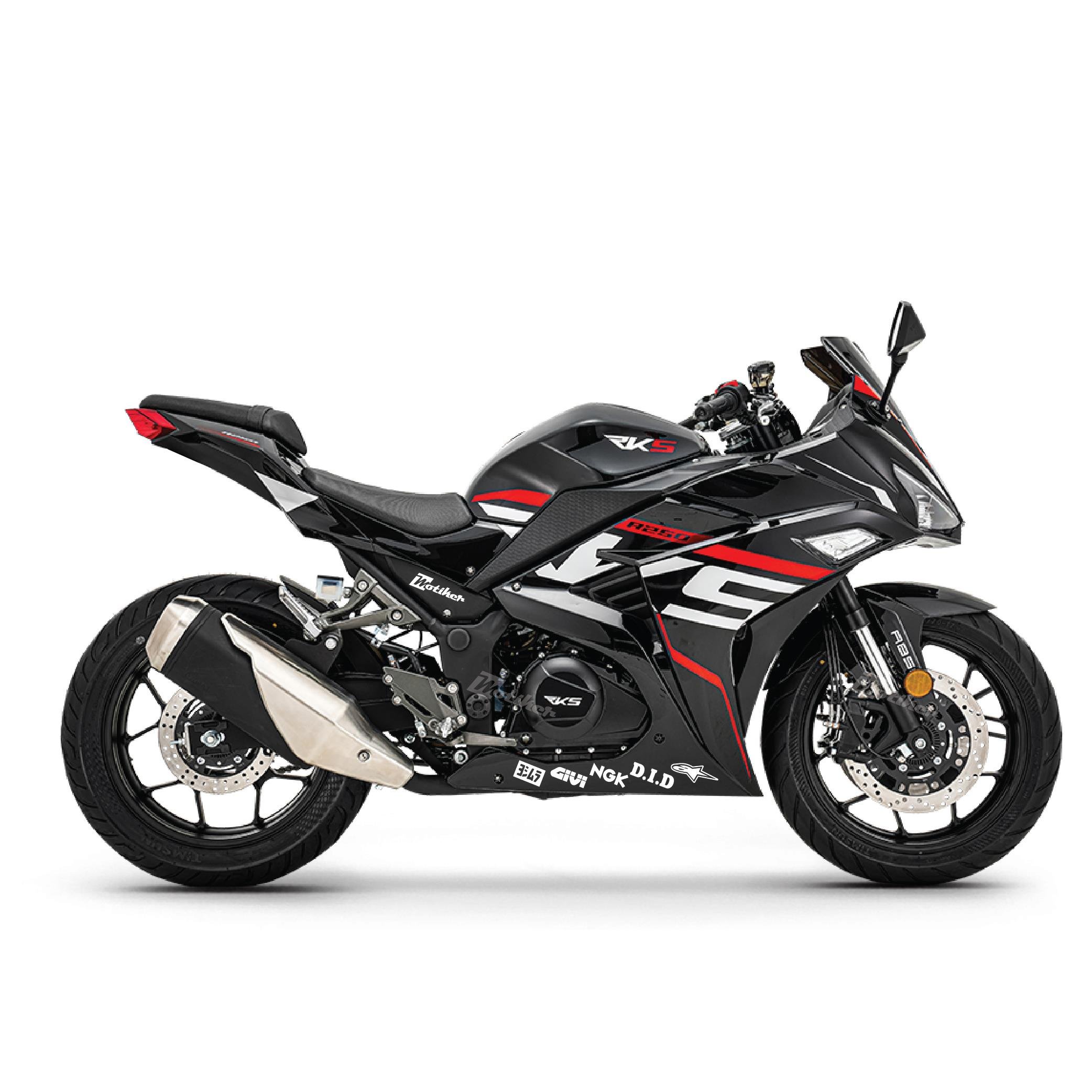 RKS R250 Alt Sakal Marka Logoları Sticker Etiket Modeli