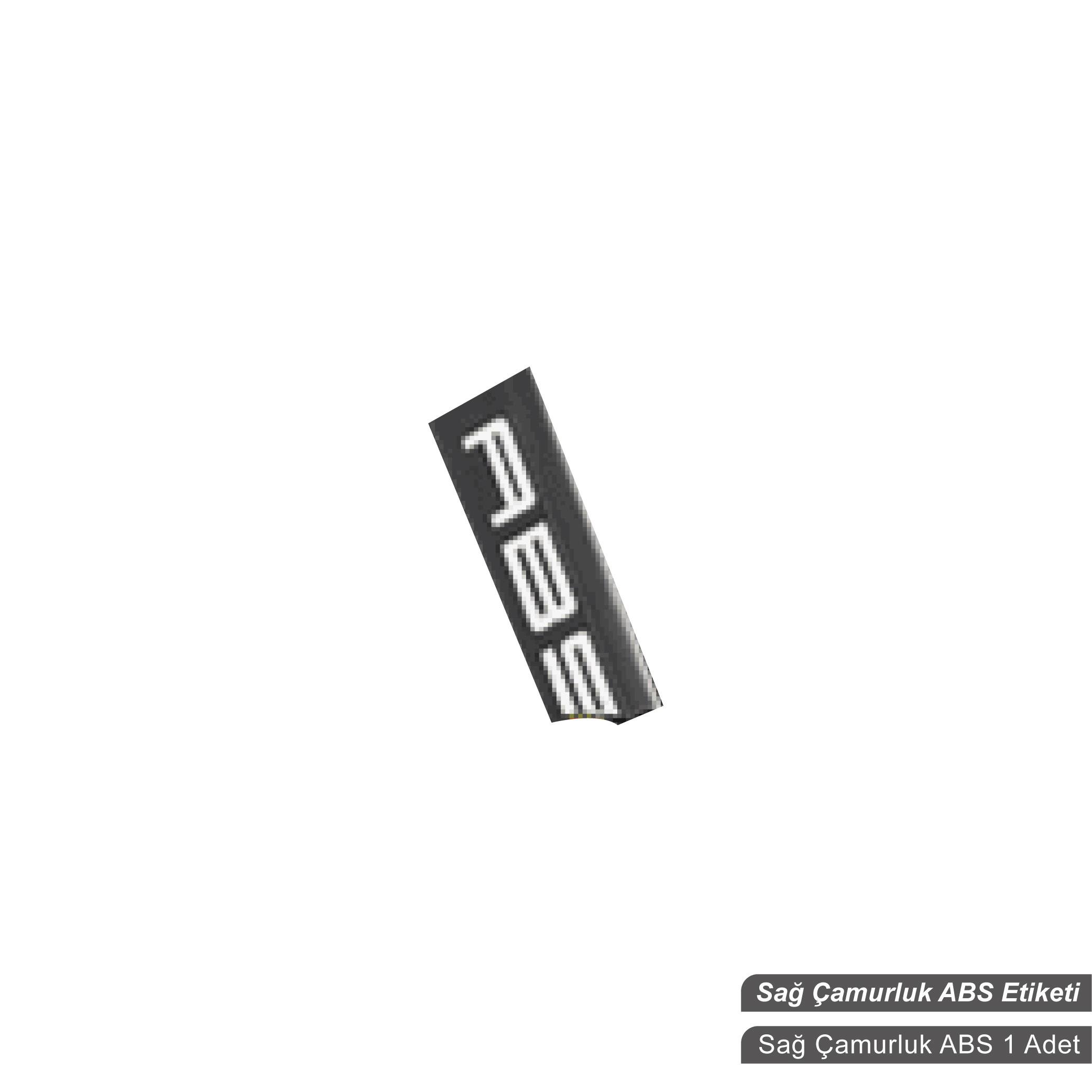 RKSRKS R250 Orjinal Tasarım Sağ Çamurluk Yanı ABS Sticker Etiket Modeli