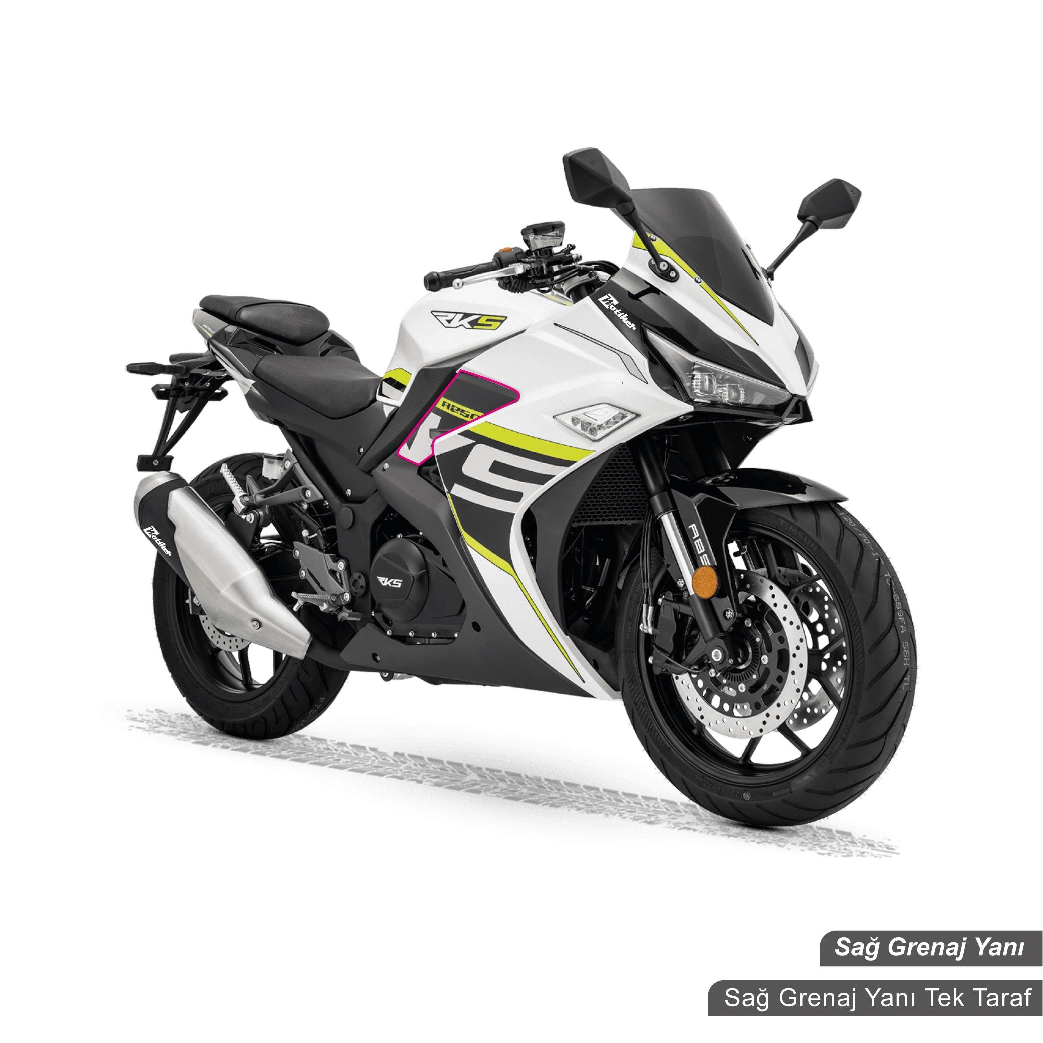 RKSRKS R250 Orjinal Tasarım Sağ Grenaj Yanı Sticker Etiket Modeli