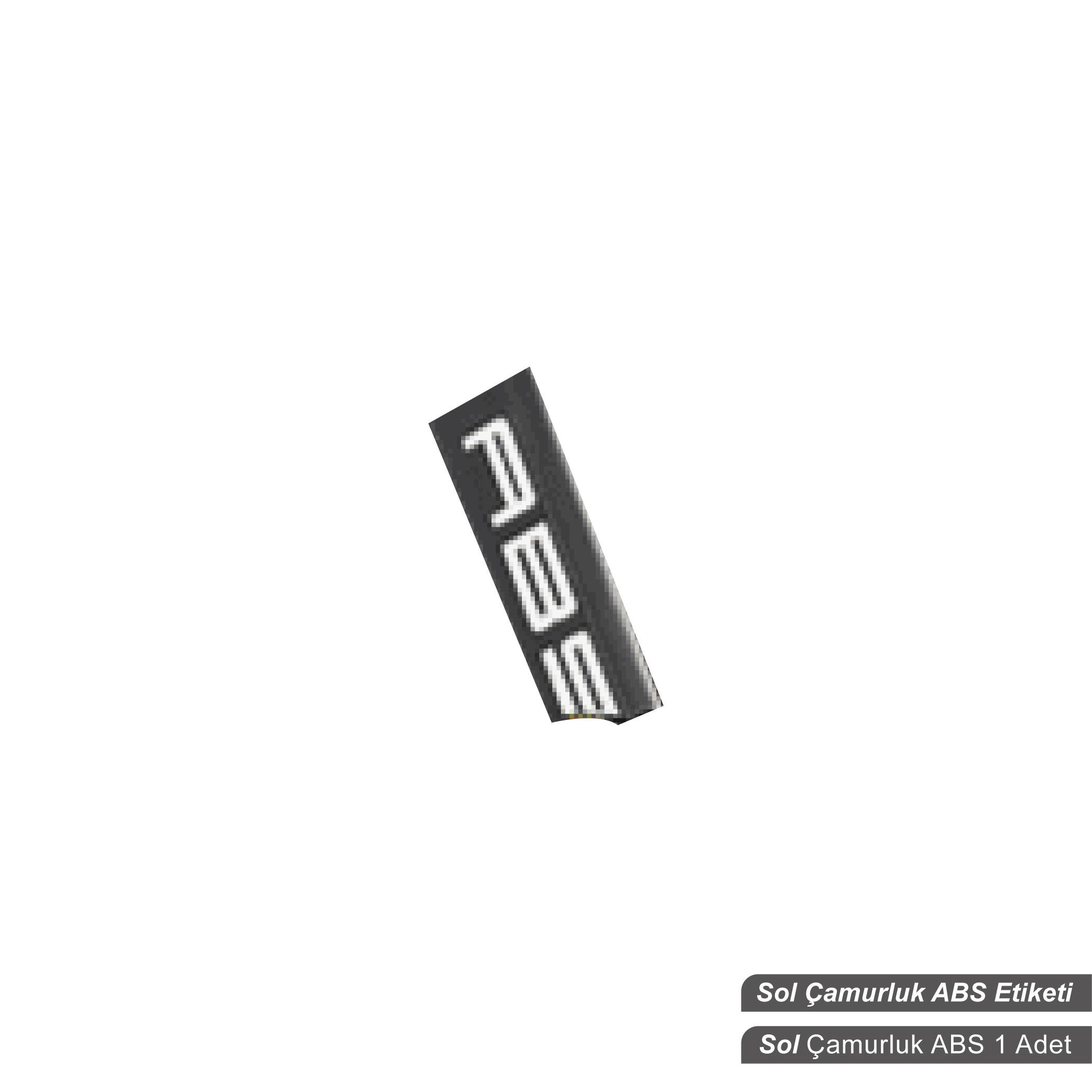 RKSRKS R250 Orjinal Tasarım Sol Çamurluk Yanı ABS Sticker Etiket Modeli