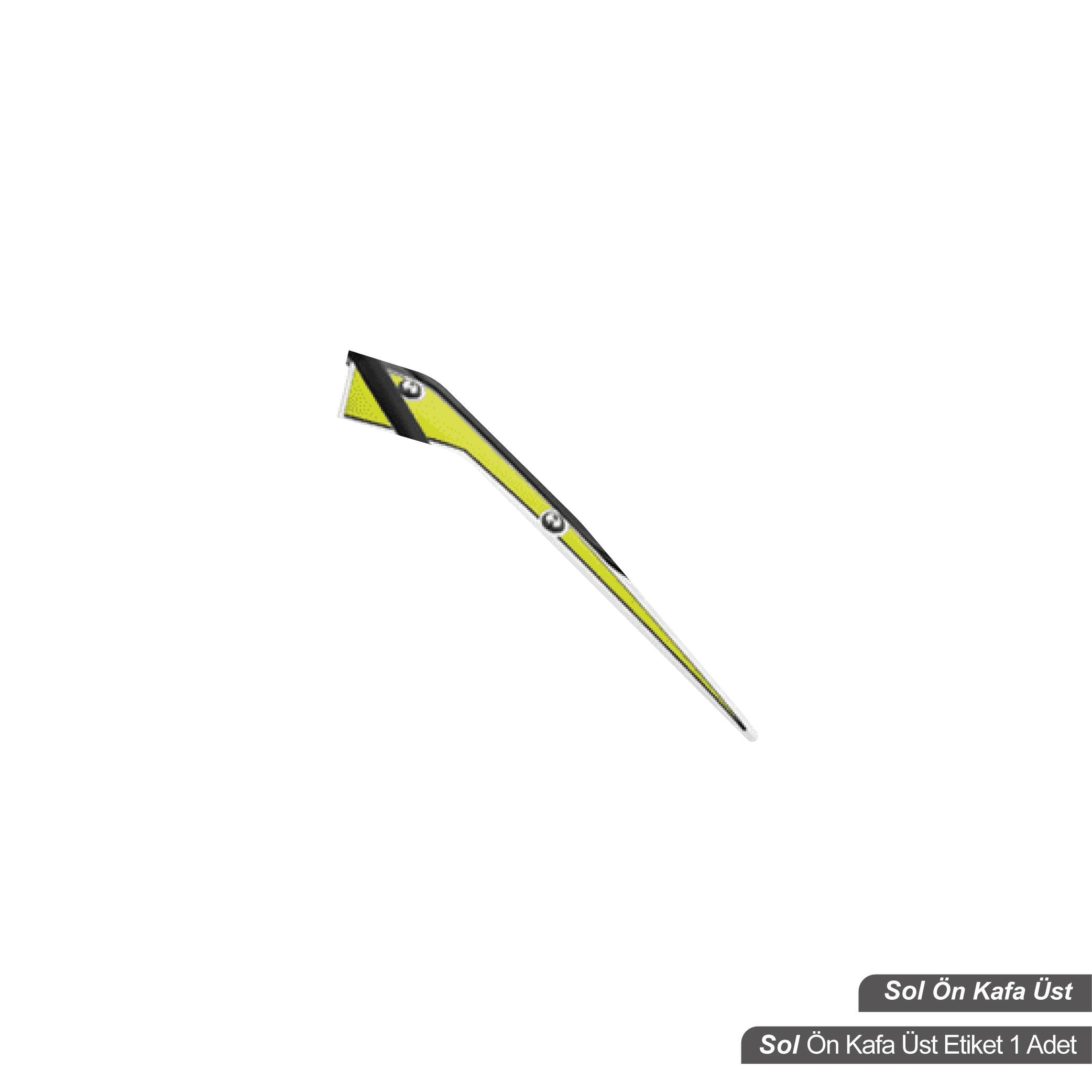 RKSRKS R250 Orjinal Tasarım Sol Ön Kafa Sticker Etiket Modeli