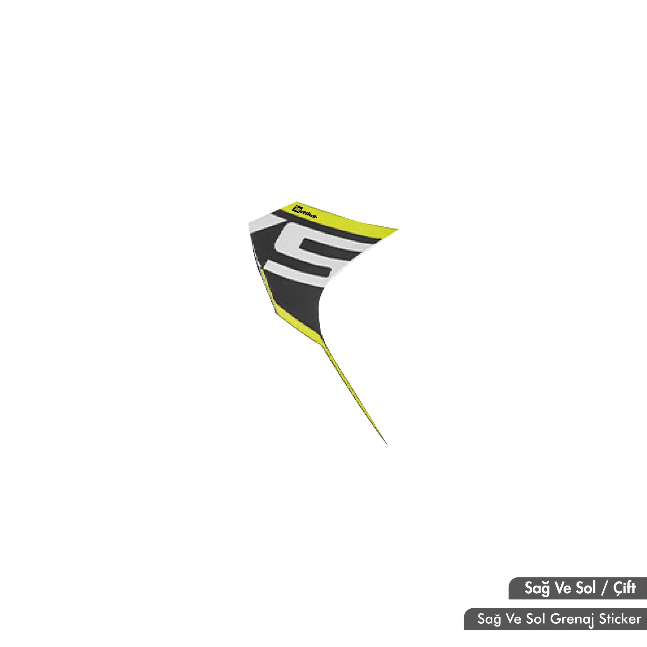 RKSRKS R250 Orjinal Tasarım Sticker Etiket Modeli Sağ ve Sol Grenaj Sticker