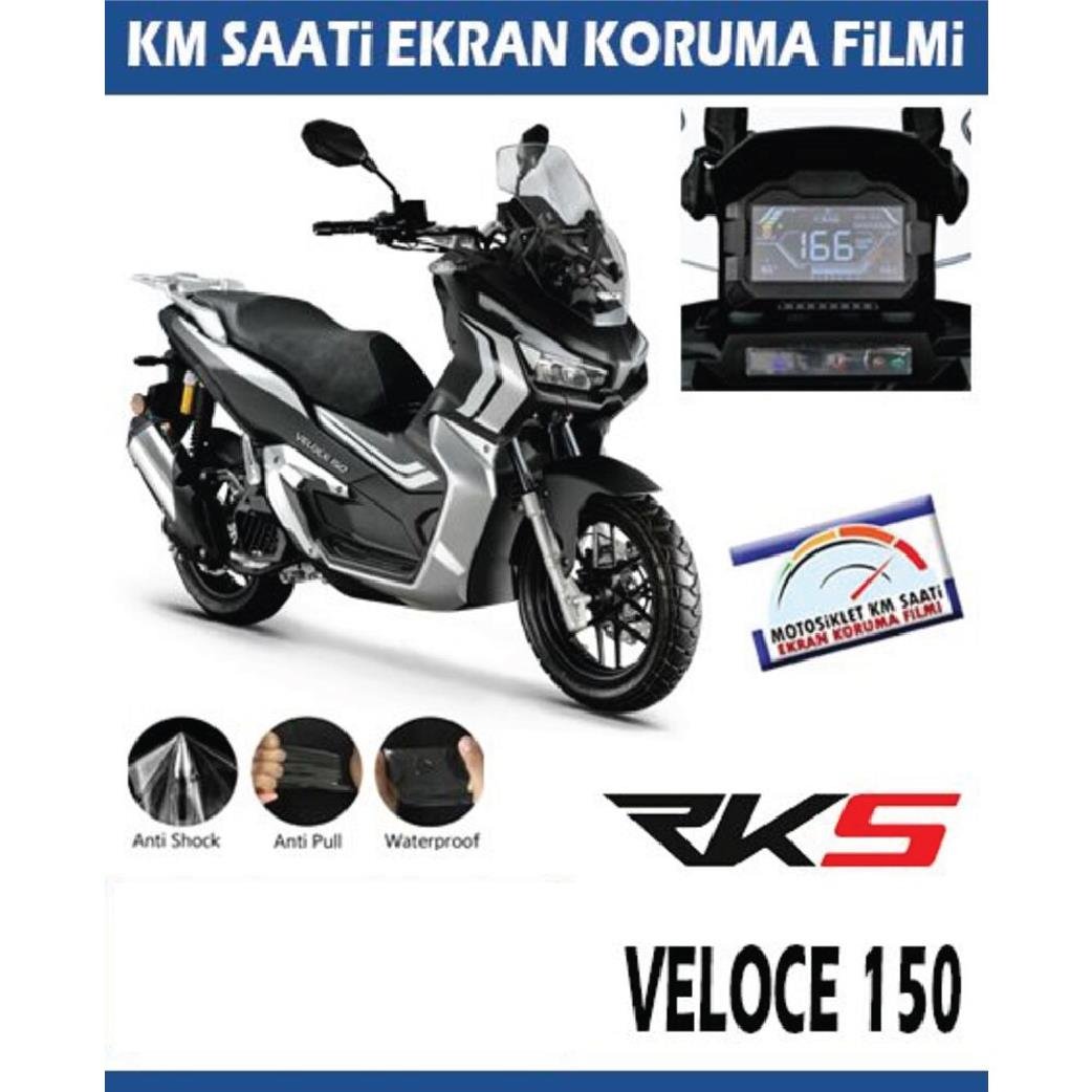Ekran KorumasıRKS Veloce 150 Motosiklet Ekran Km Koruyucu