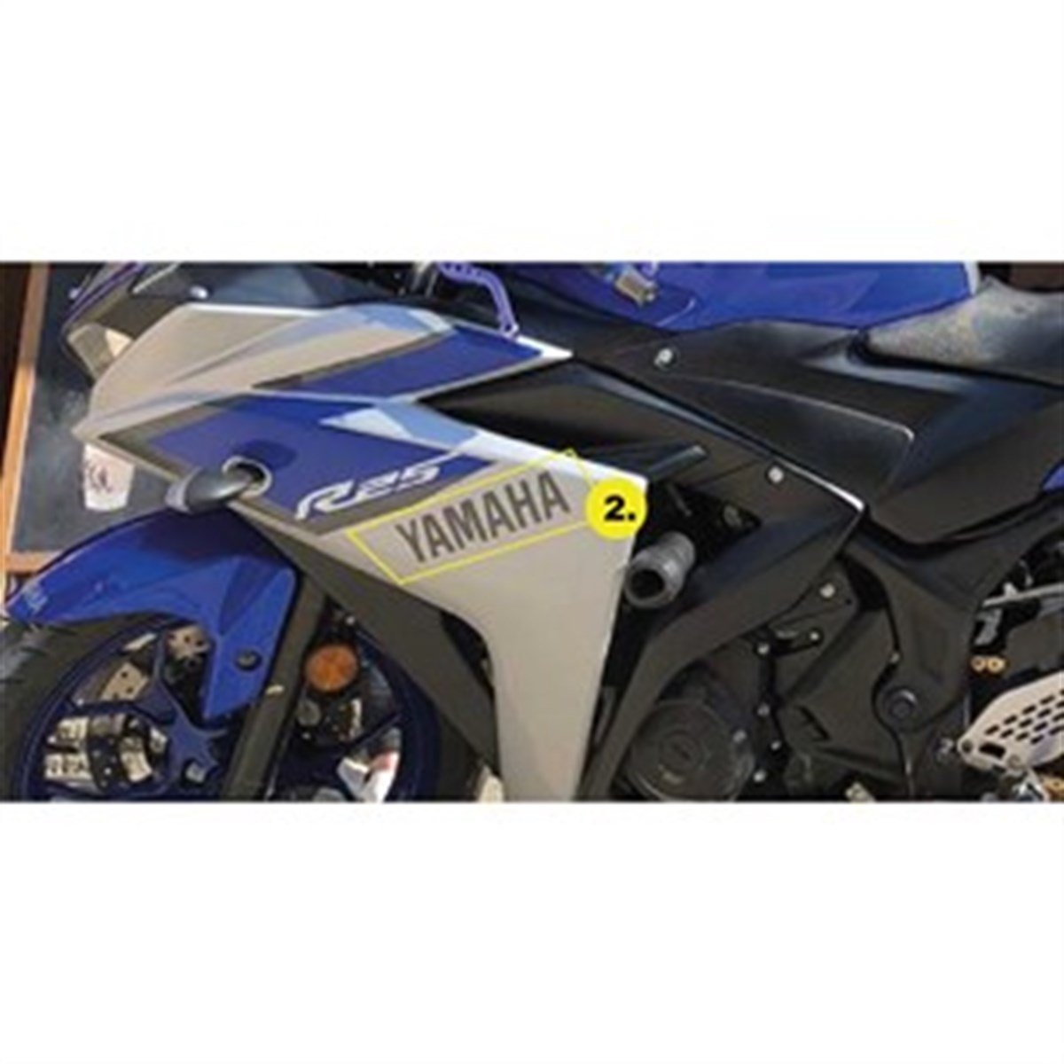 Sağ-Sol Grenaj -Yamaha 2015 YZF-R25 Orjinal Tasarım Sticker