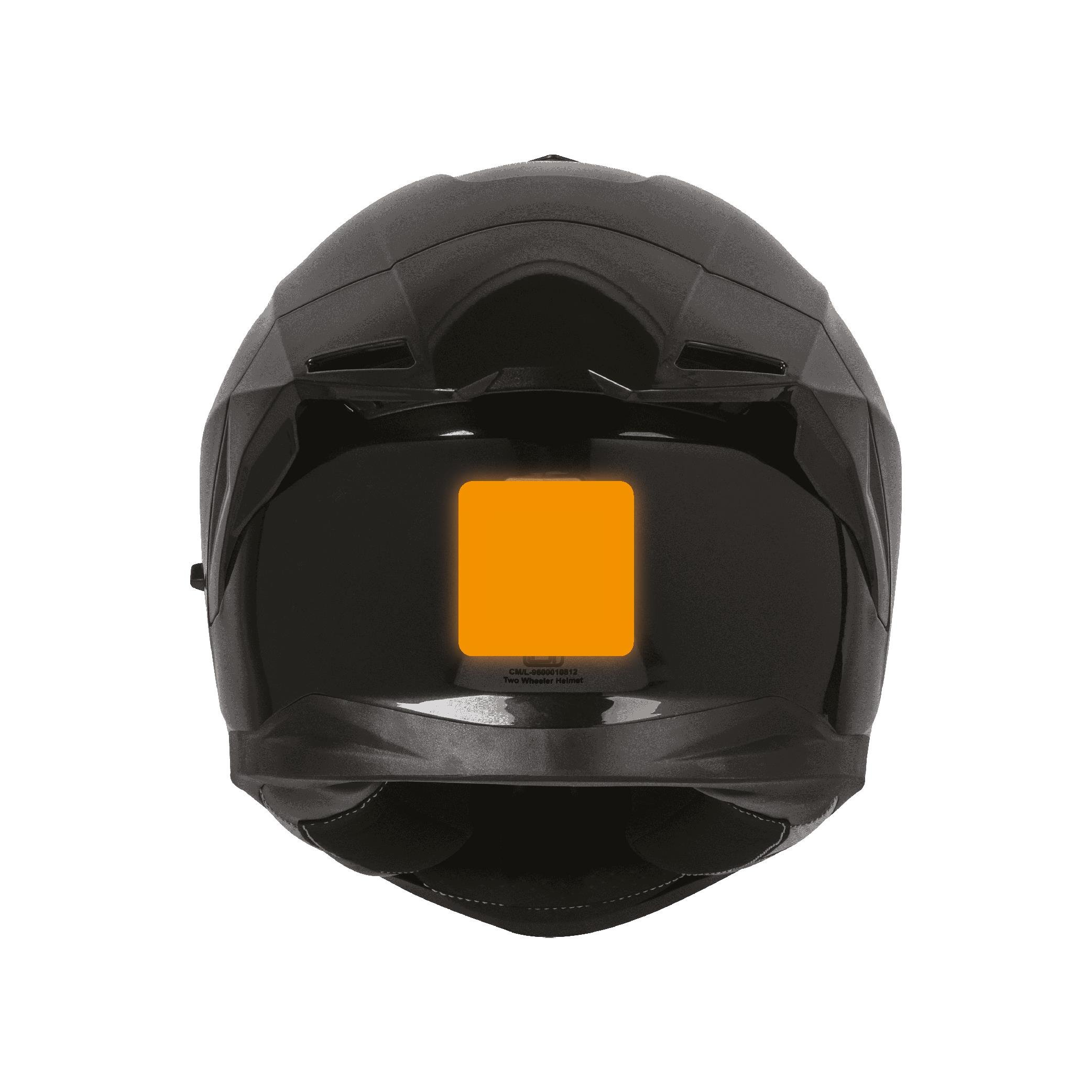 Reflective StickerSarı Reflective (Reflektif) 2'li Kare Sticker Paketi Otomobil Motosiklet Reflektif Parlayan Sticker Etiket Modeli