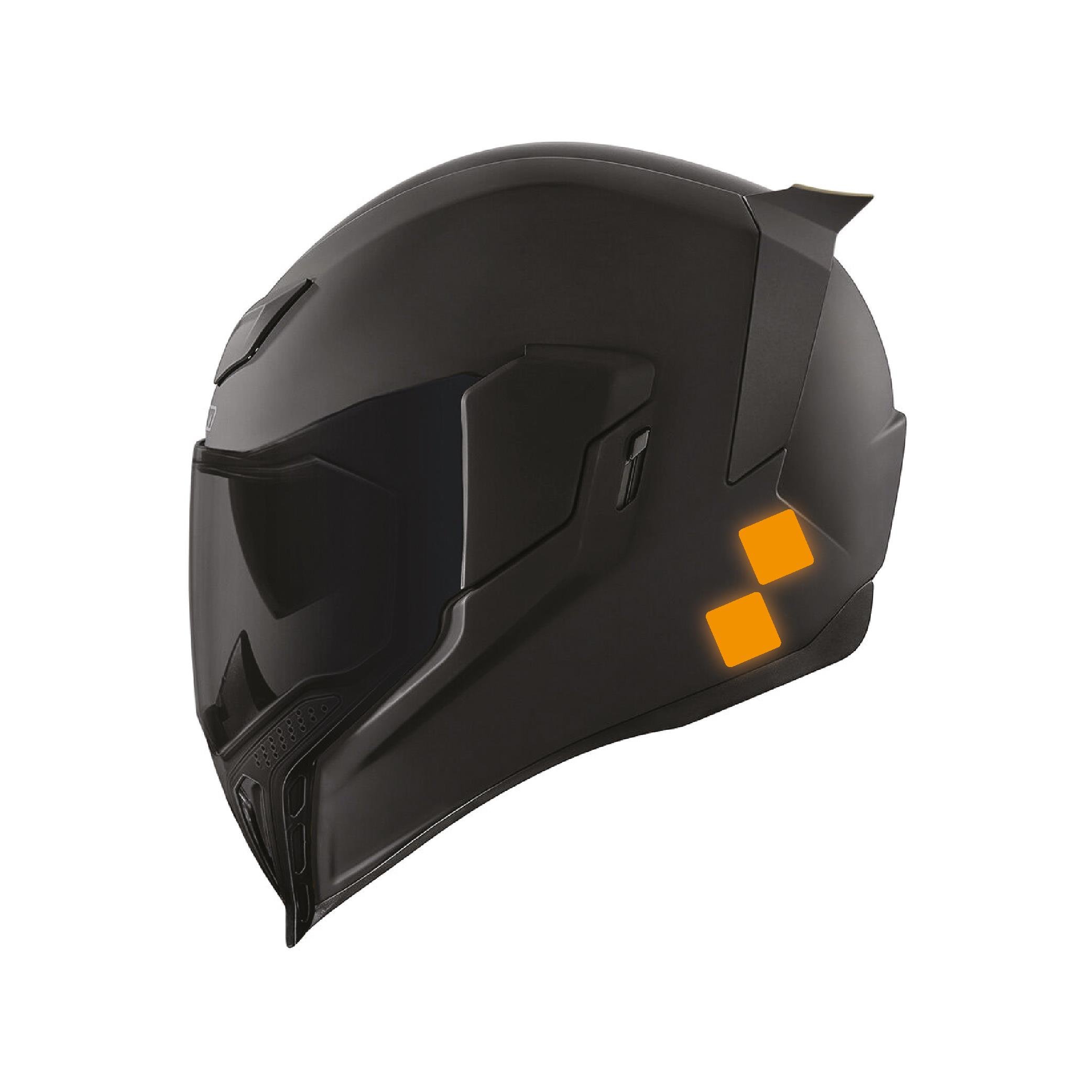 Reflective StickerSarı Reflective (Reflektif) 6'lı Kare Sticker Paketi Otomobil Motosiklet Reflektif Parlayan Sticker Etiket Modeli