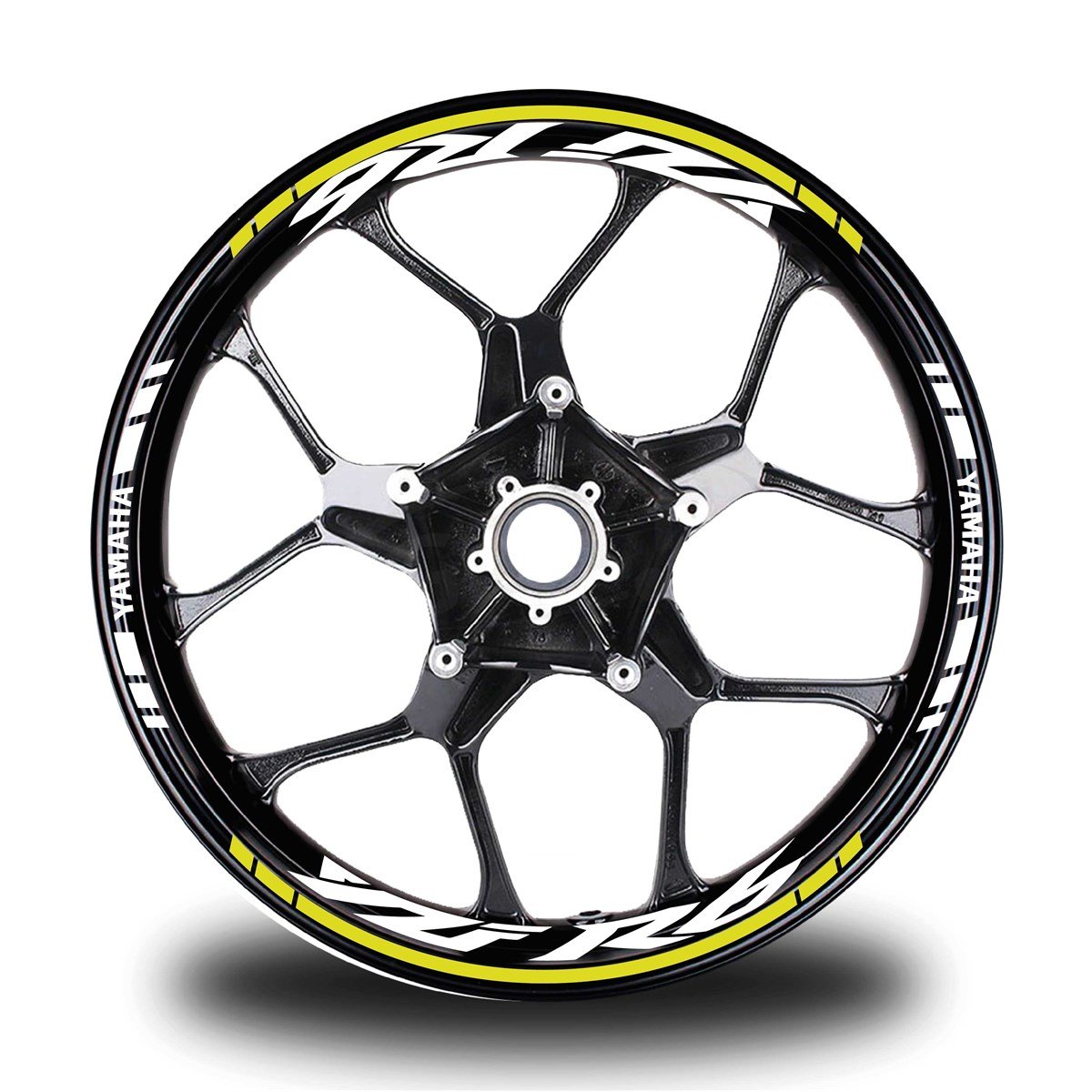 Sarı Yamaha R6 Takım Jant Sticker Etiket 